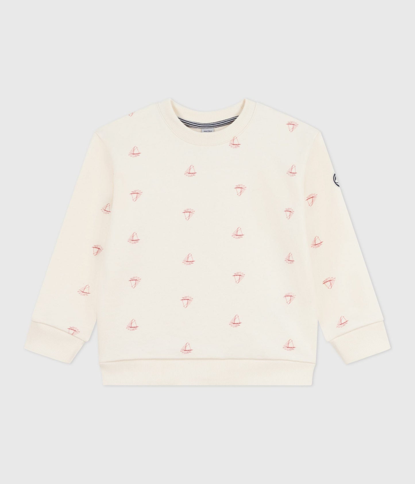 Sweatshirt i bomuld til børn med små både