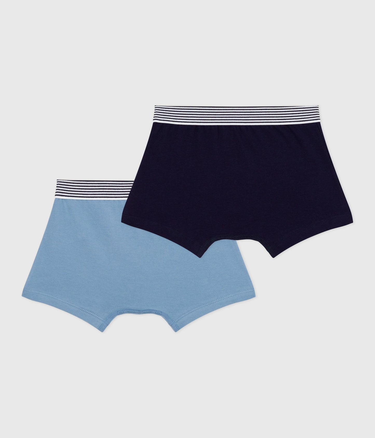 2-pak boxershorts i bomuld blå/sort