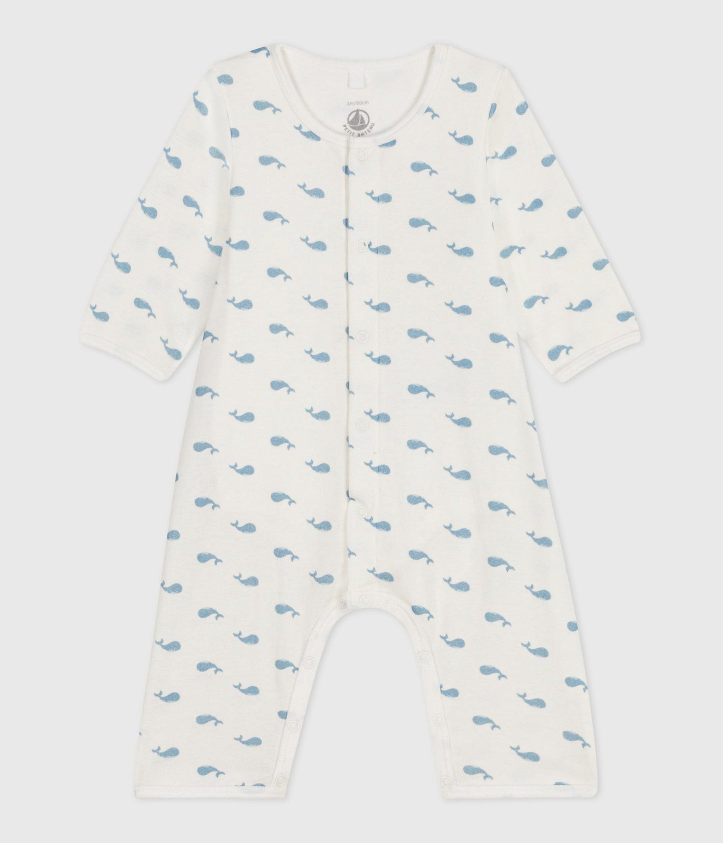 Pyjamas uden fødder til baby med små hvaler