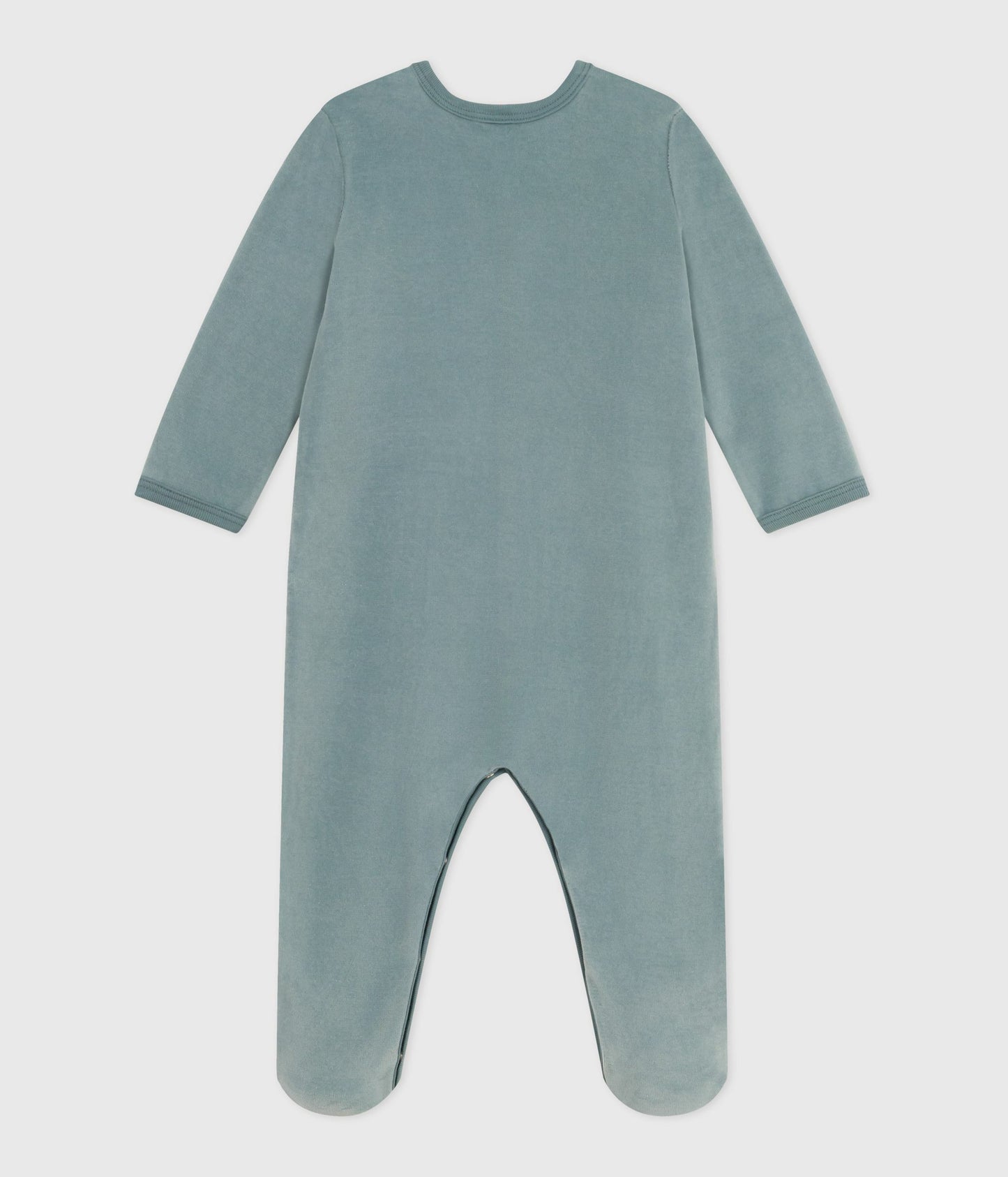 Pyjamas i velour i støvet grøn