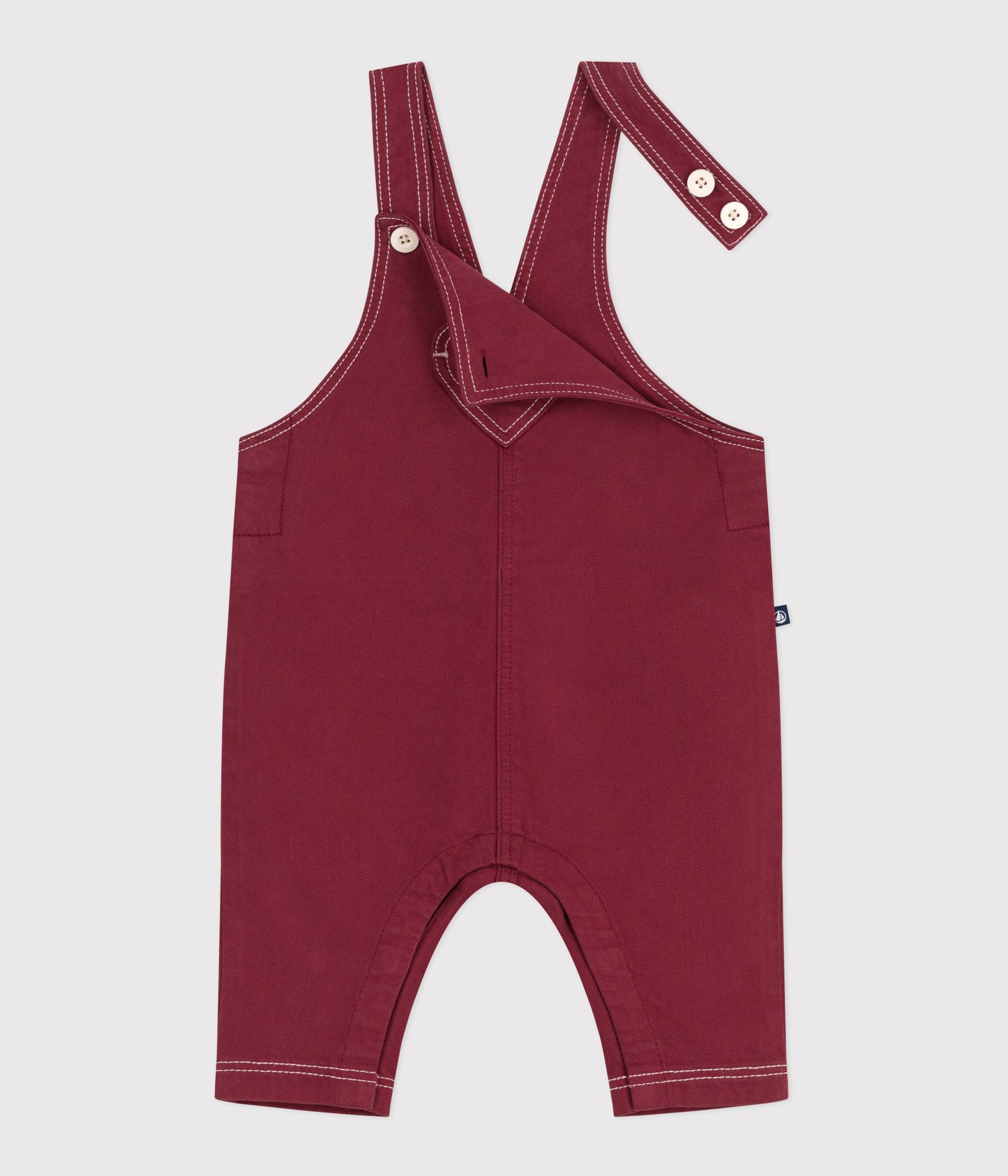 Overalls i rød denim til baby