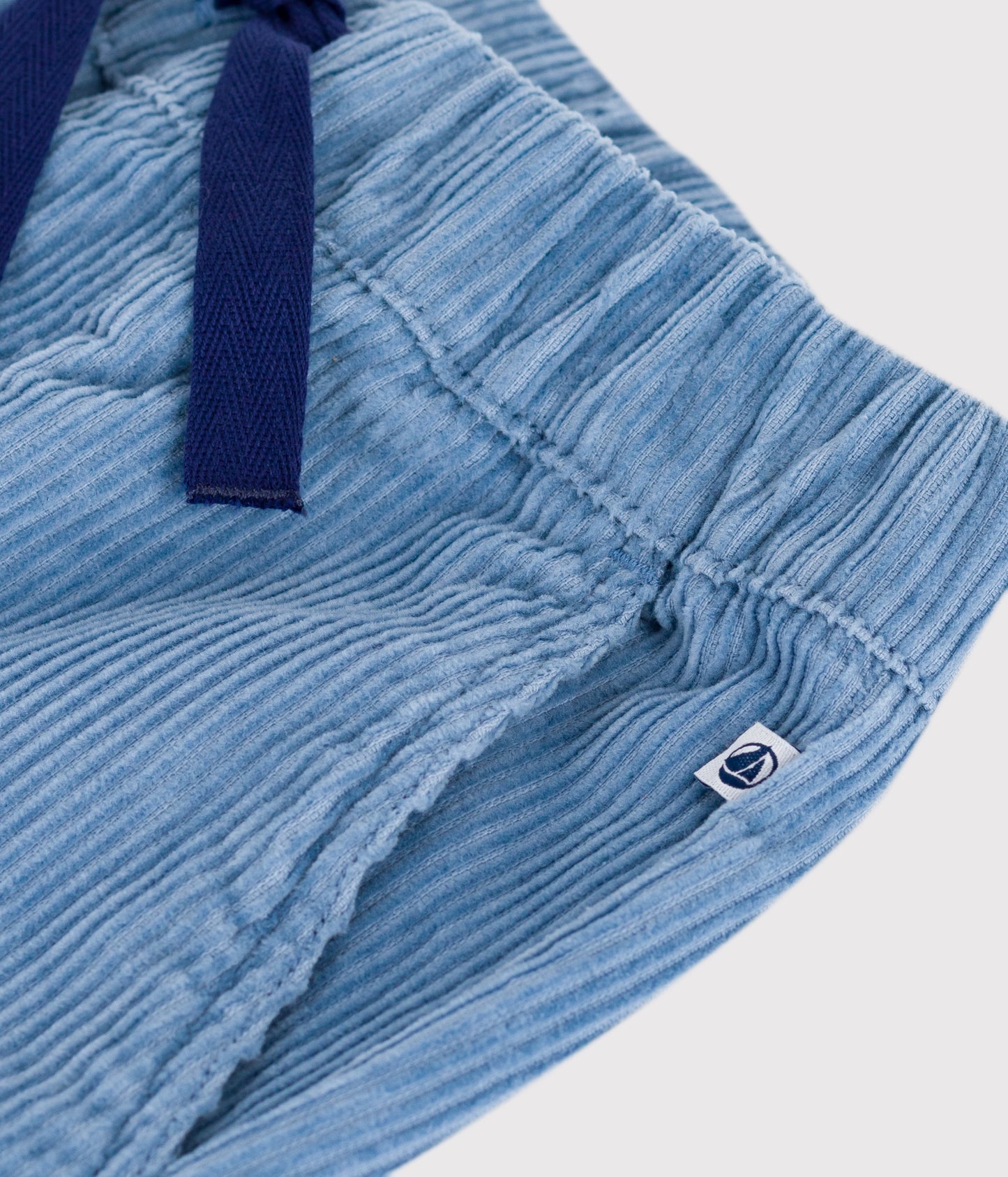 Fløjlsbukser til drenge - støvet blå