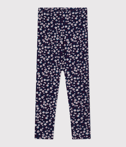 Leggings med blomsterprint til piger
