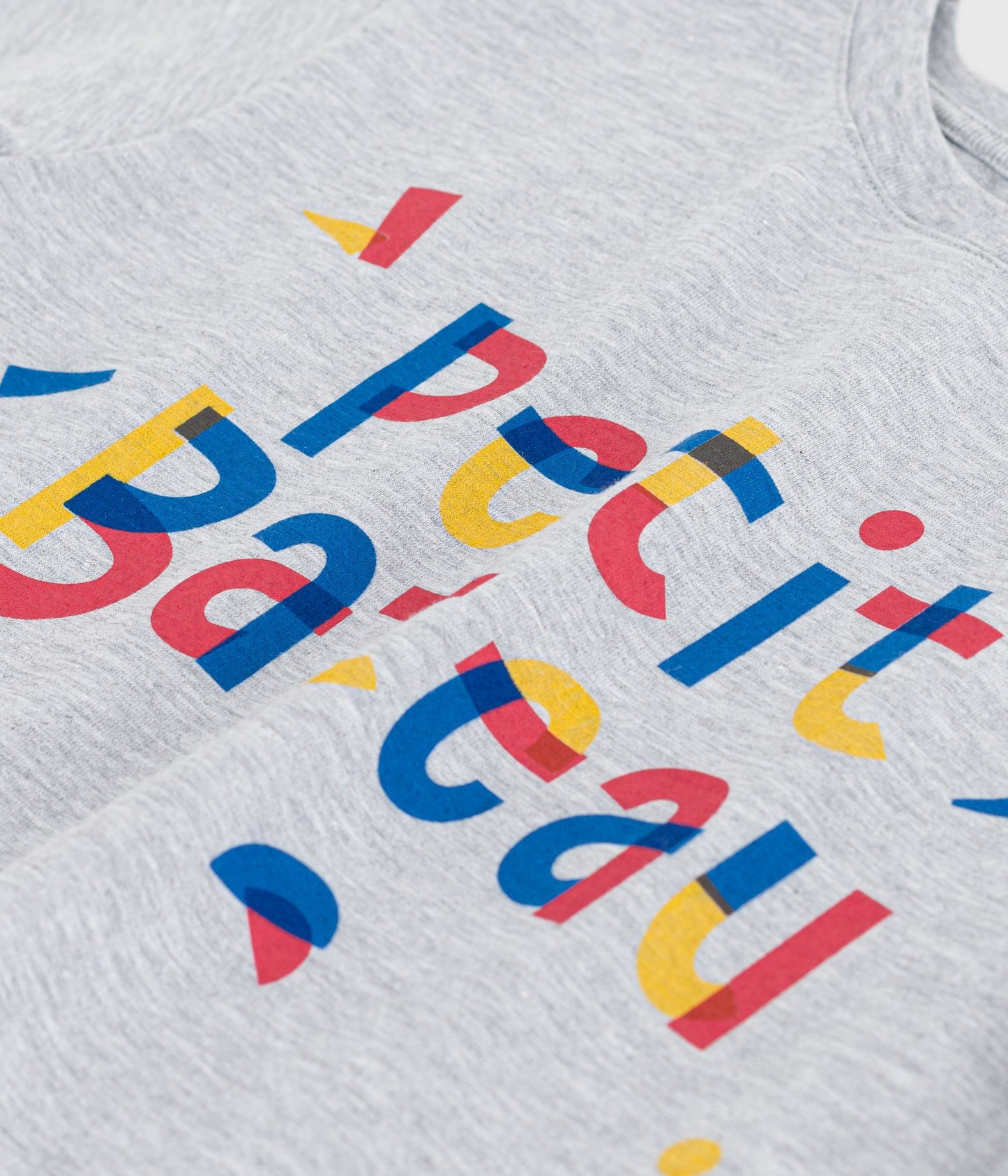 T-shirt i bomuld til børn med multifarvet logo tryk