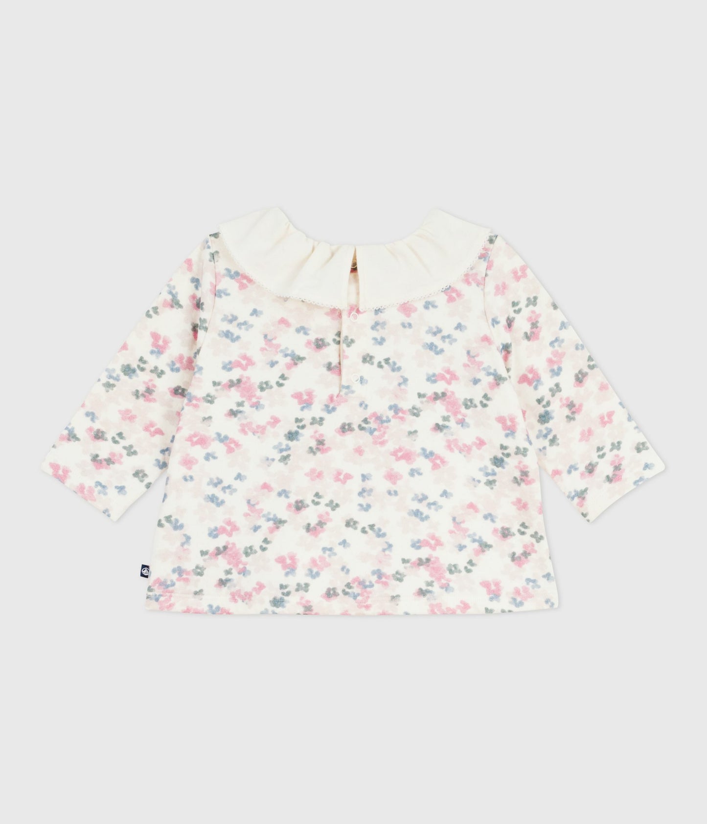 Bluse med blomster print til baby