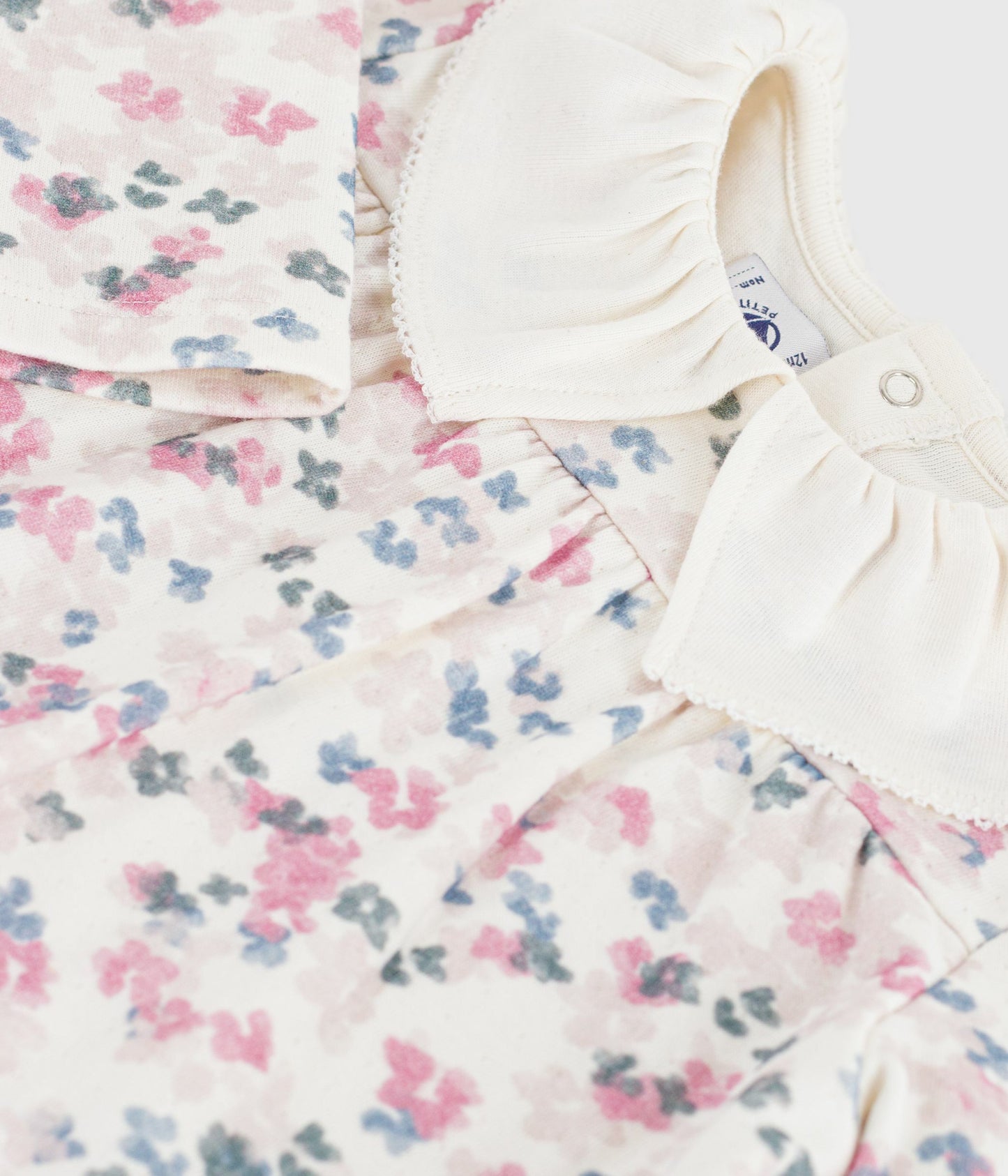 Bluse med blomster print til baby