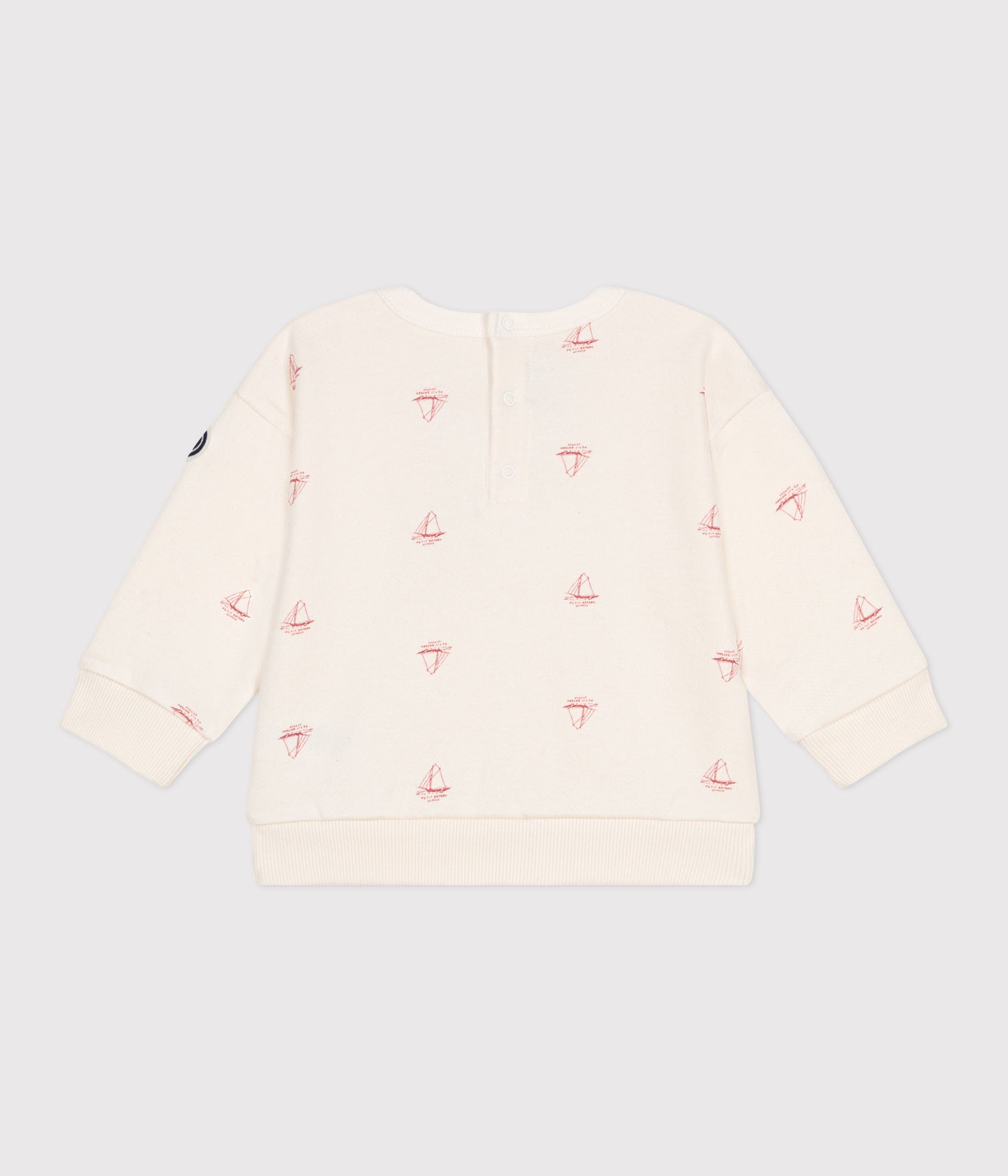 Sweatshirt i bomuld til baby med små både