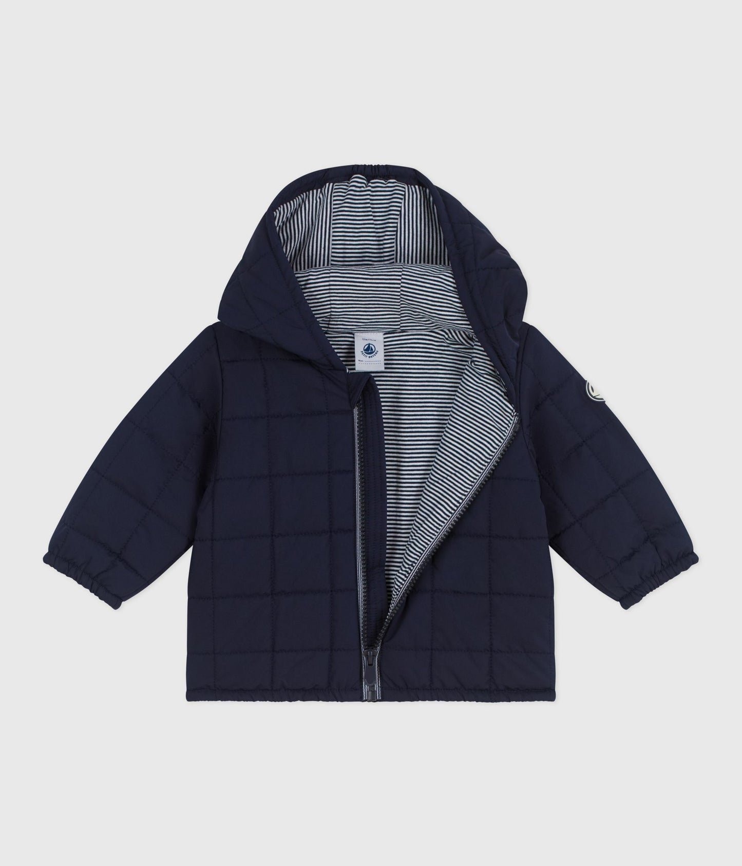 Let dunjakke til baby i mørkeblå