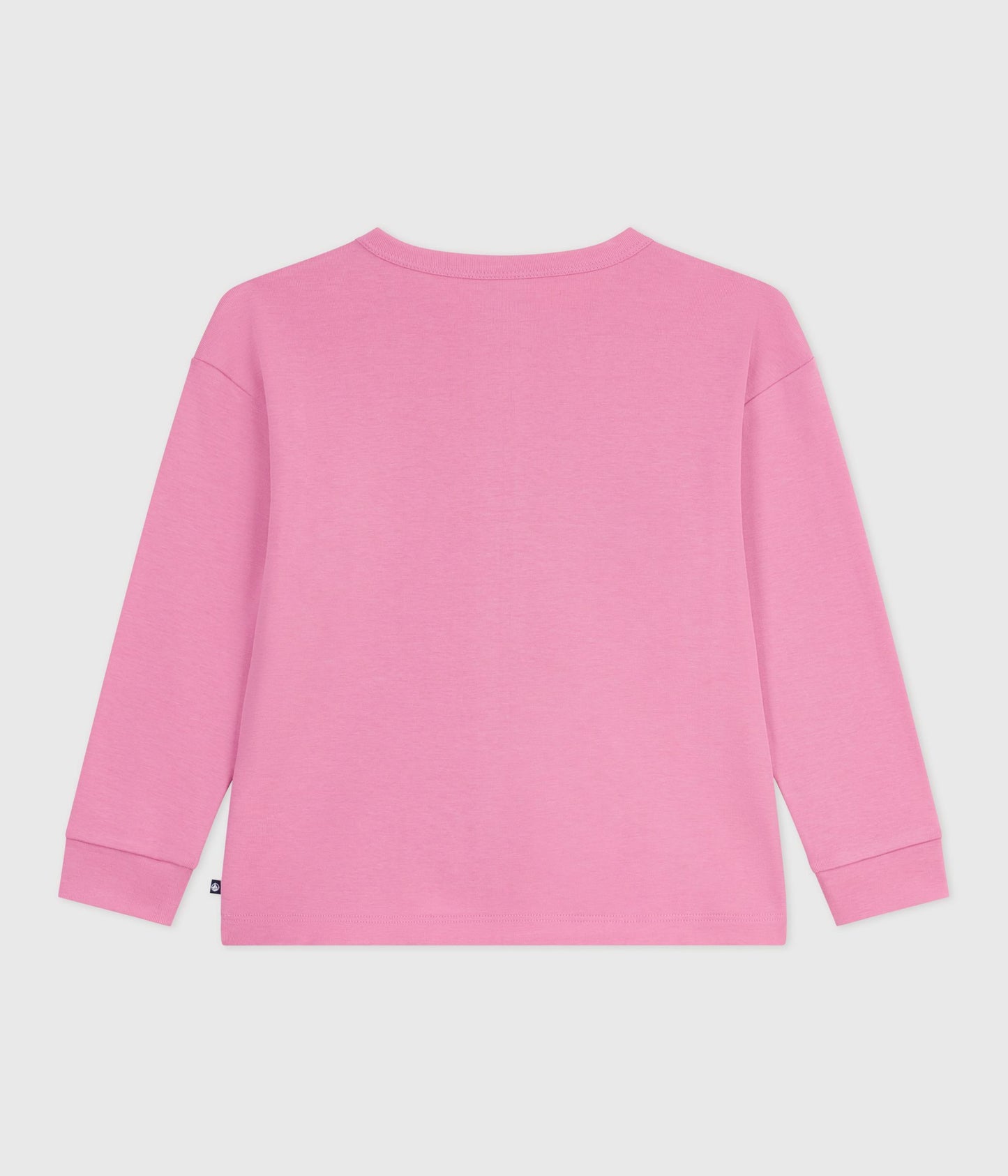 Lyserød sweatshirt med logo til piger