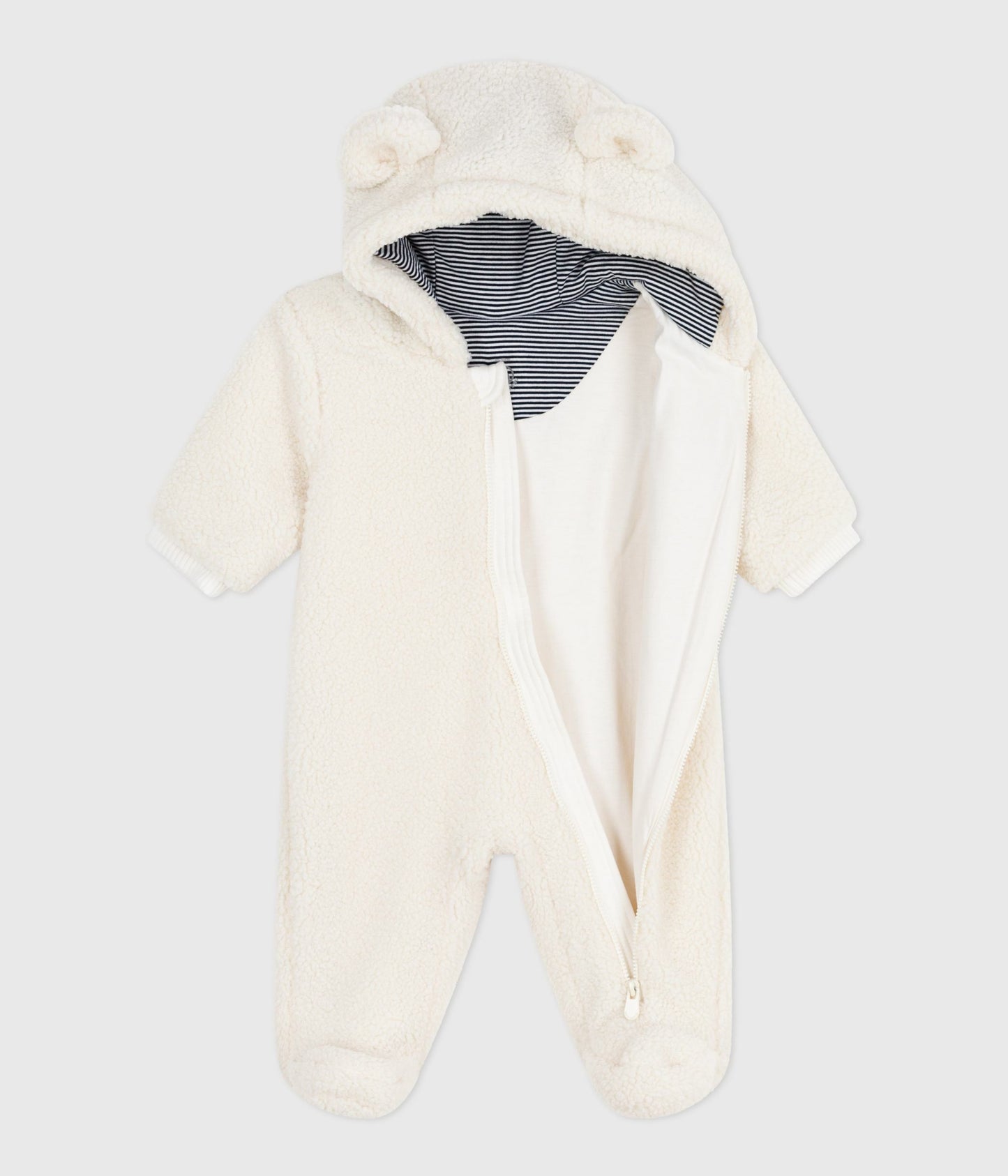 Køredragt til baby i teddyfleece