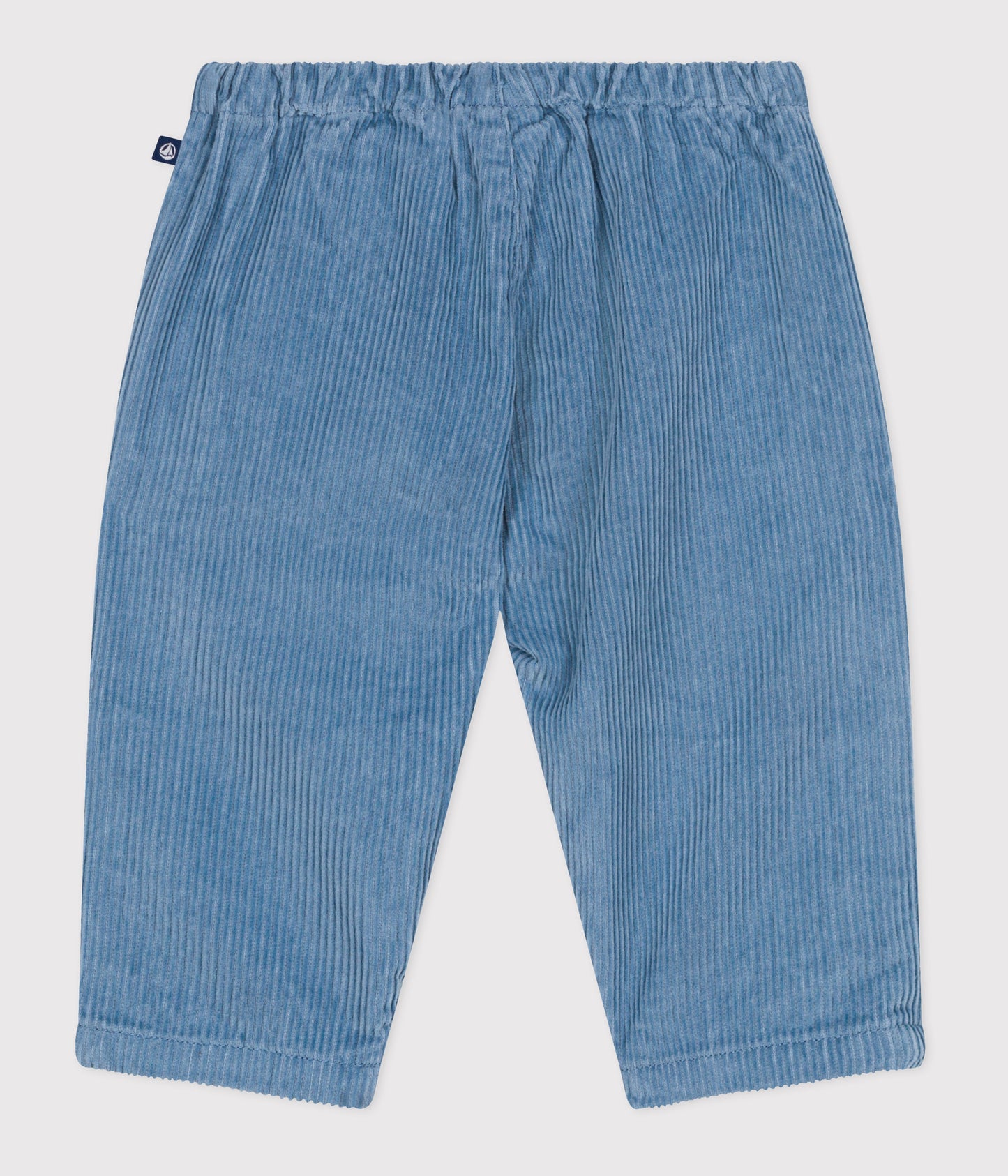 Fløjlsbukser til baby - støvet blå