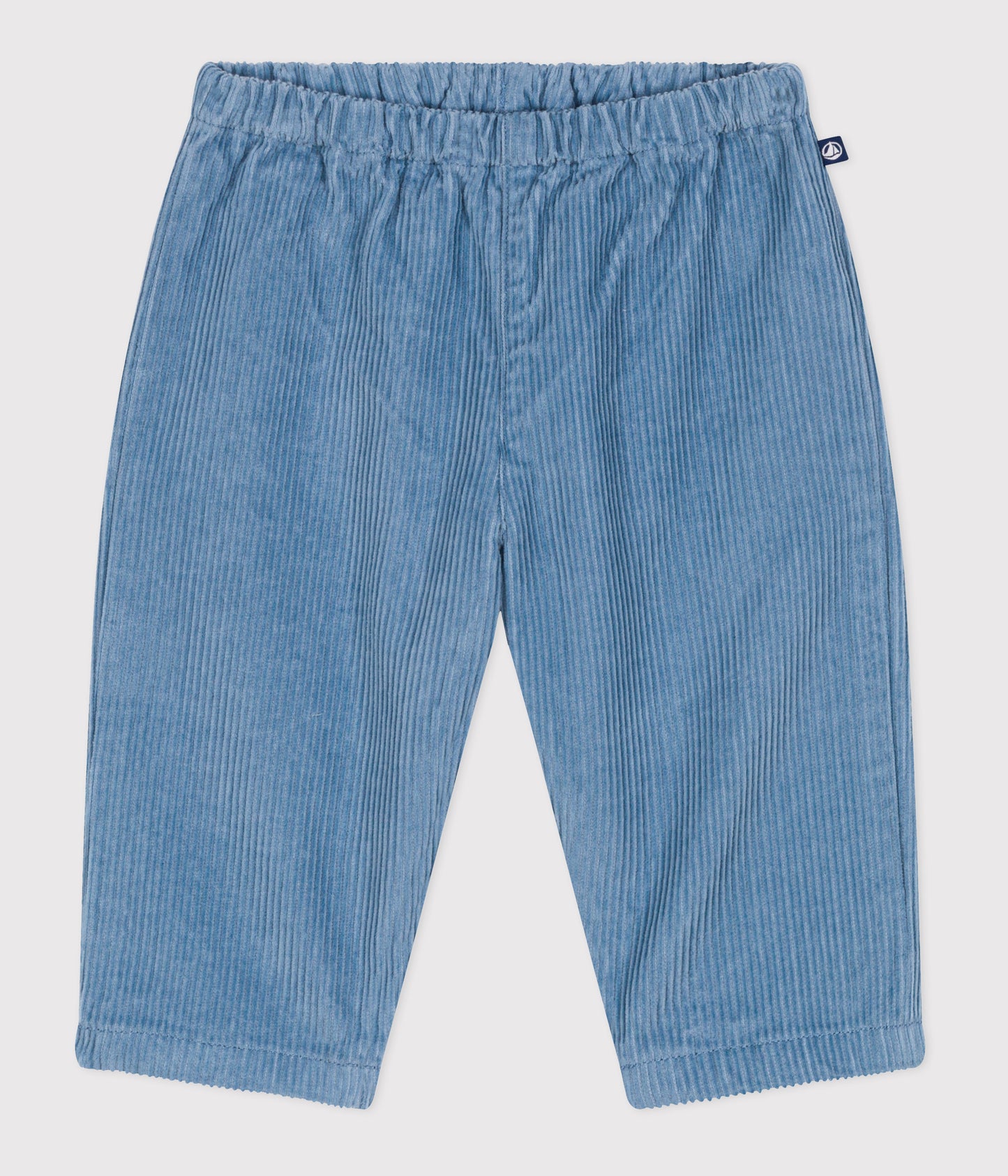 Fløjlsbukser til baby - støvet blå