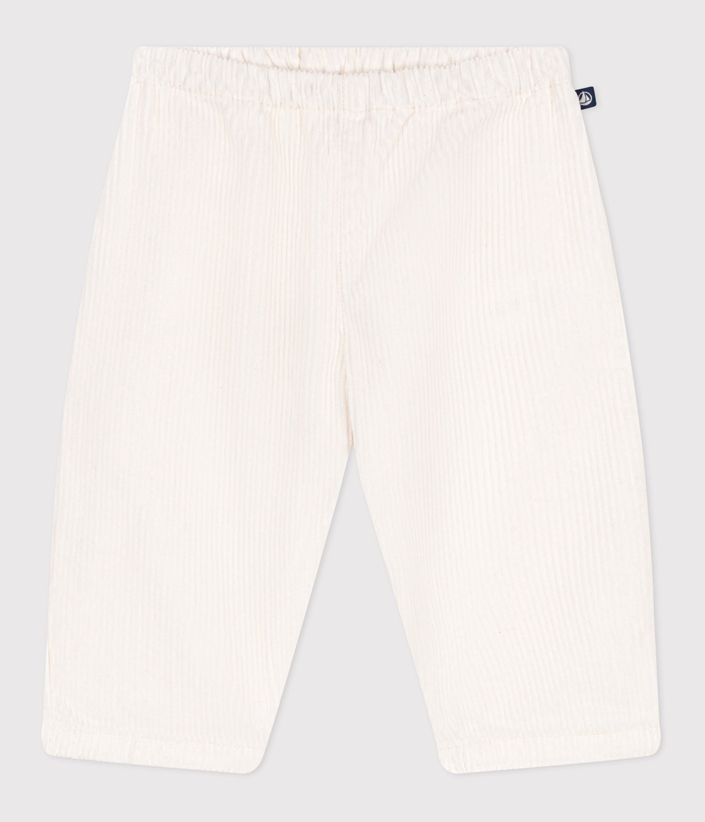 Fløjlsbukser til baby - råhvid
