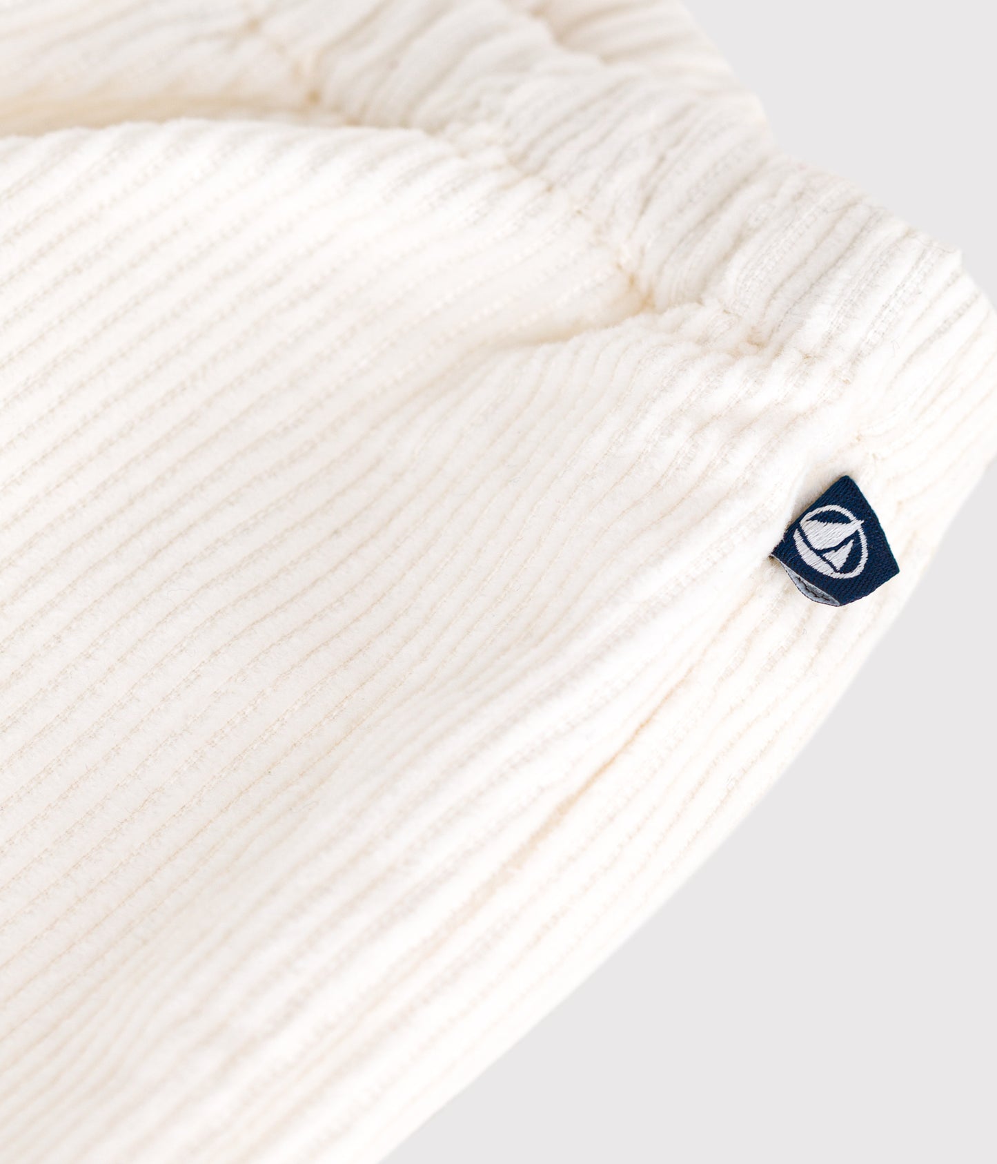 Fløjlsbukser til baby - råhvid