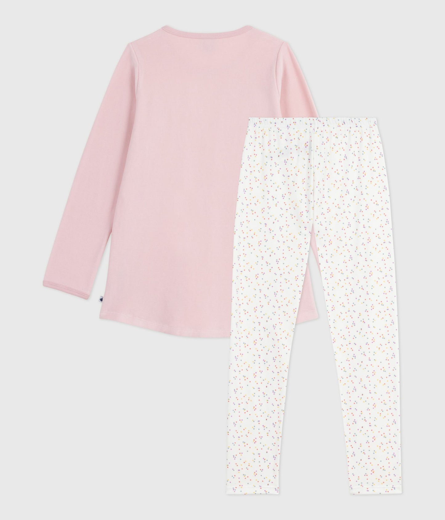 Lyserød natkjole med prikkede leggings til piger