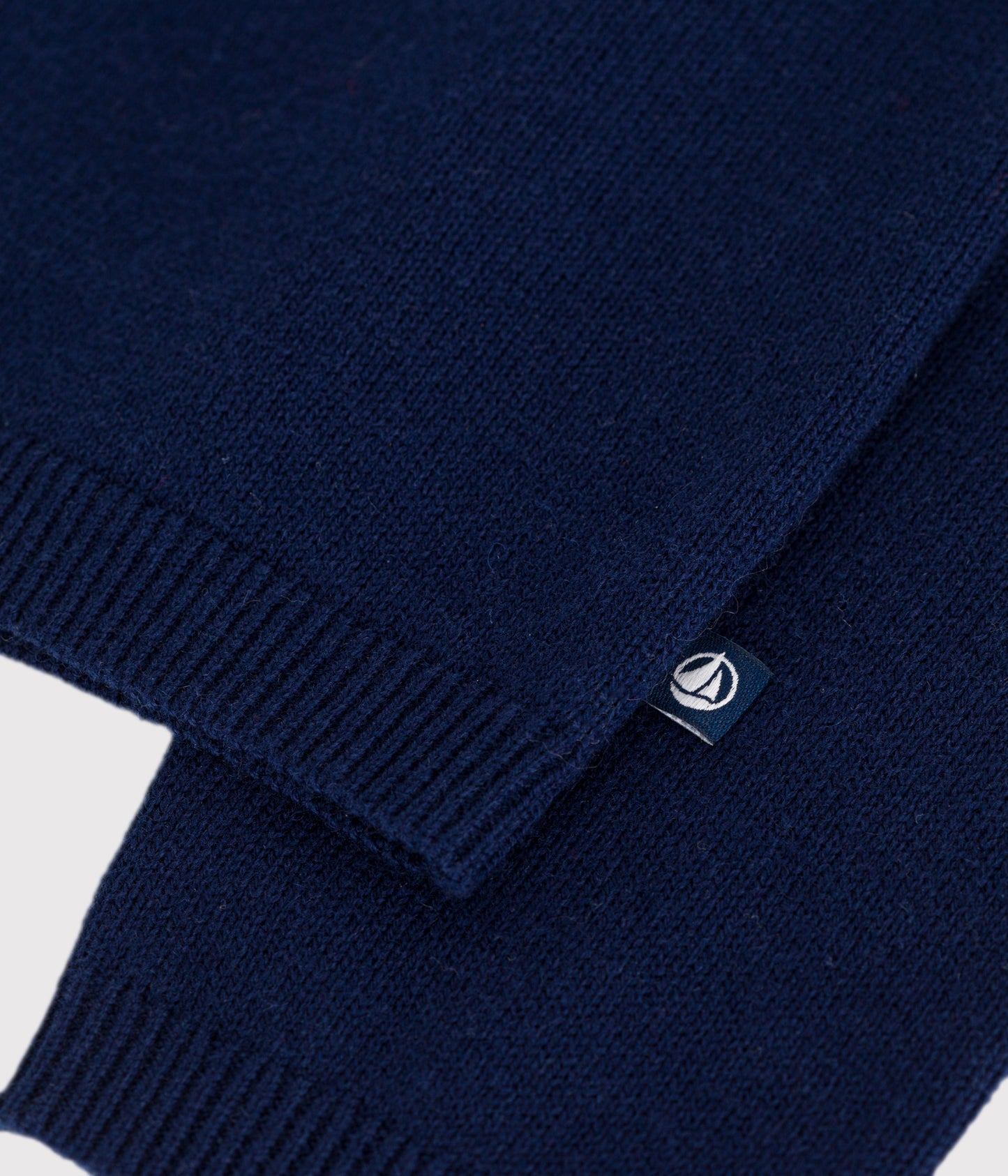 Uld og bomuldscardigan i mørkeblå til piger