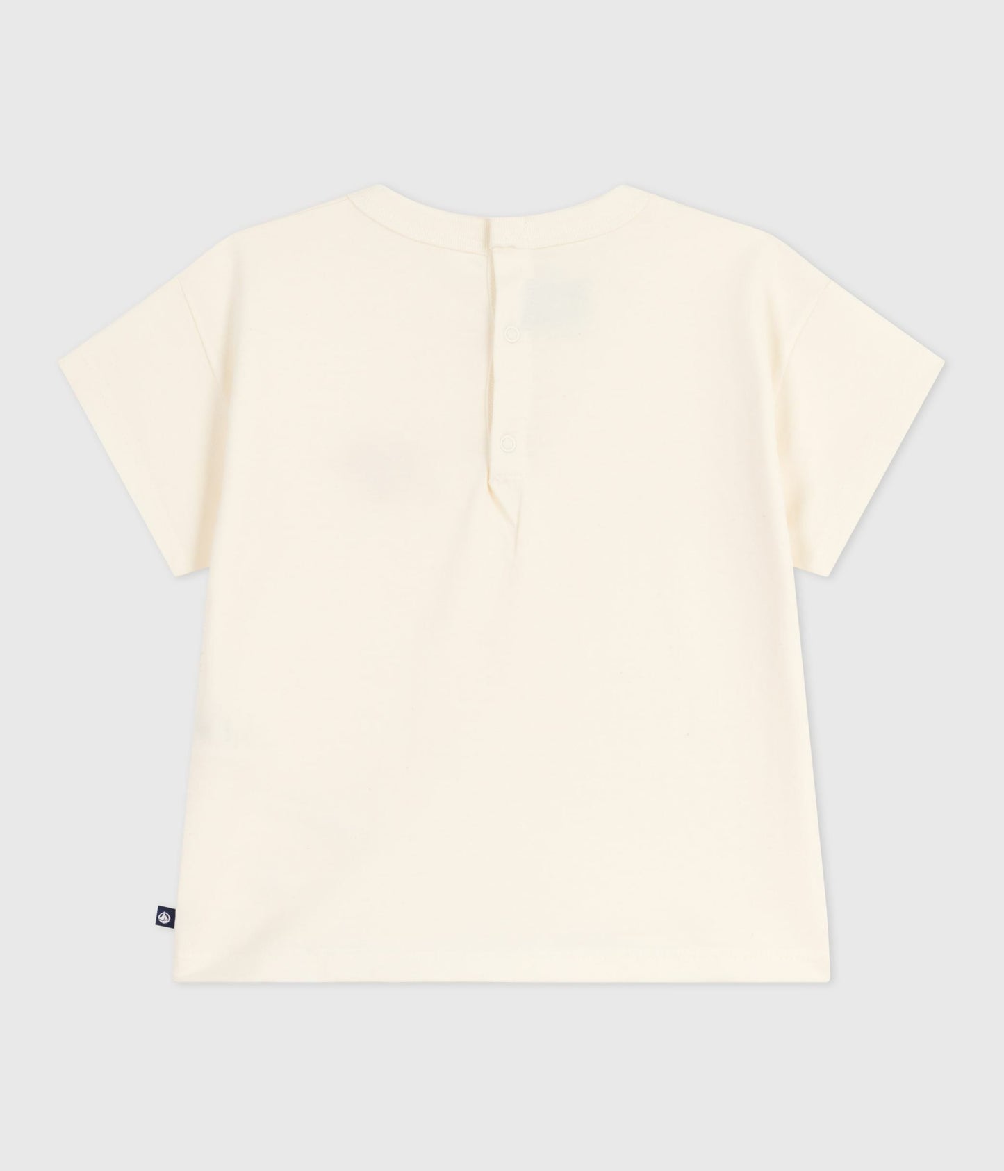 T-shirt i bomuld til baby med rødt hjerte og logo