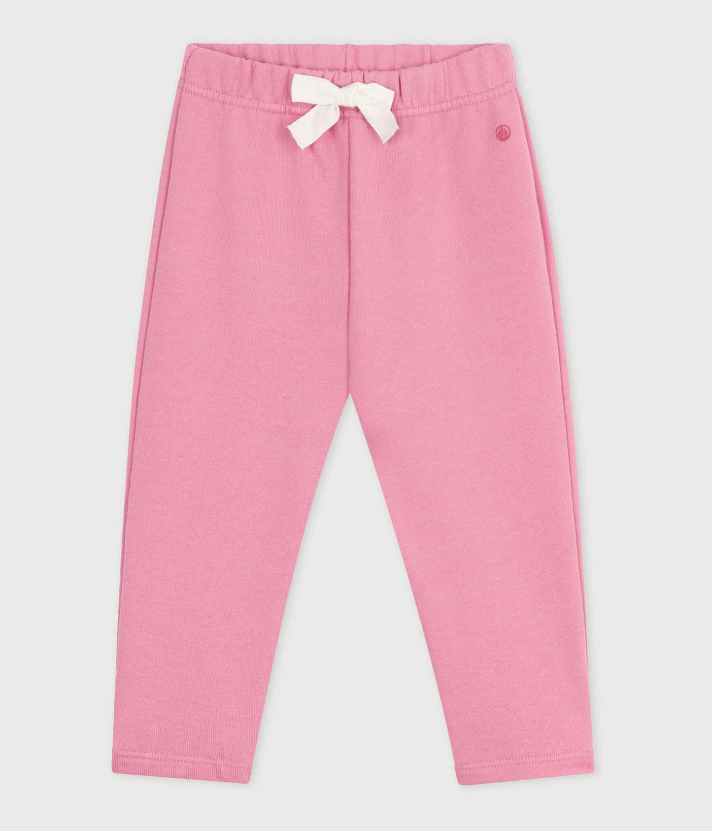 Joggingbukser i ensfarvet bomuld til baby - pink