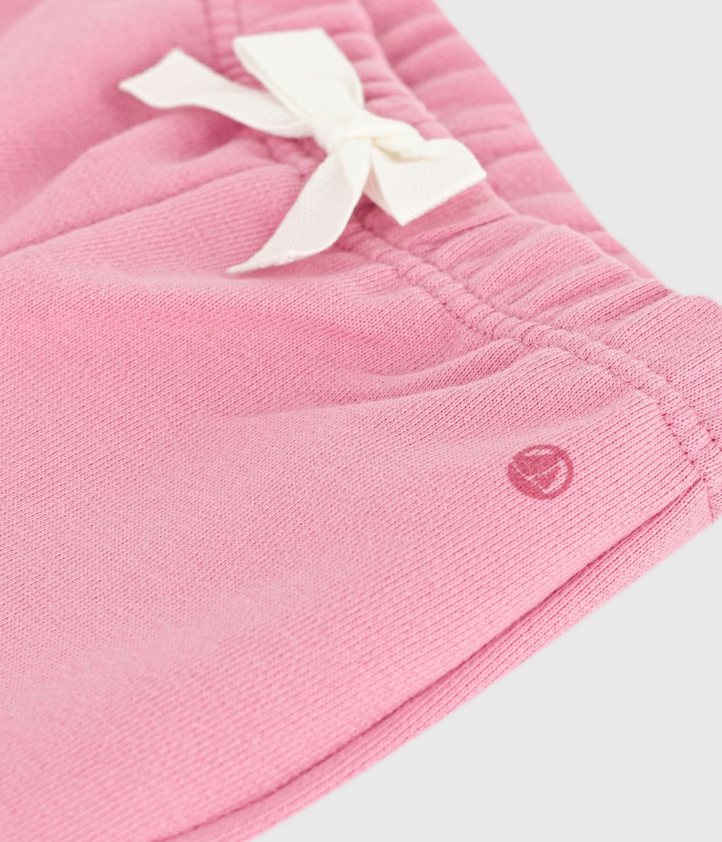 Joggingbukser i ensfarvet bomuld til baby - pink