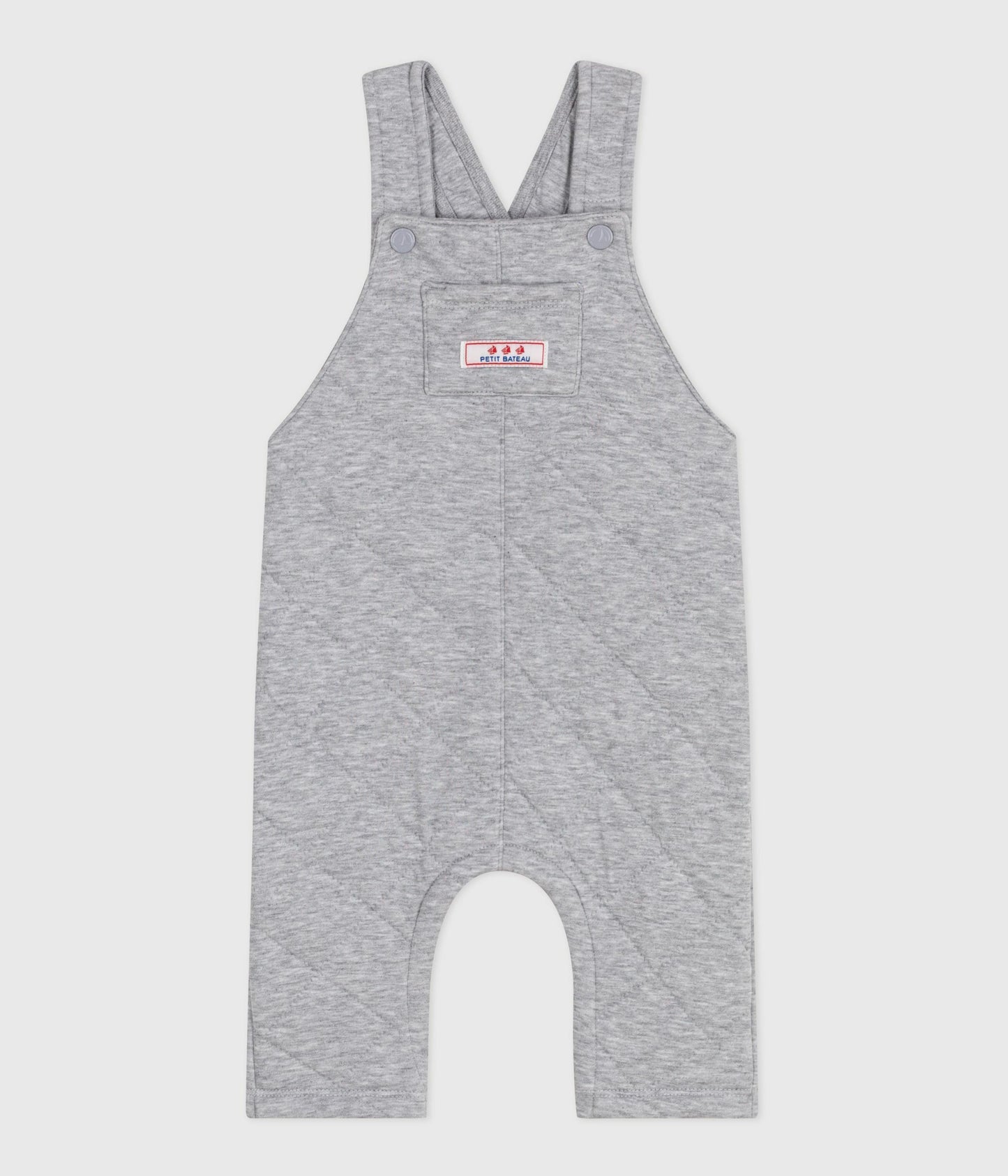 Vatterede overalls til baby - grå