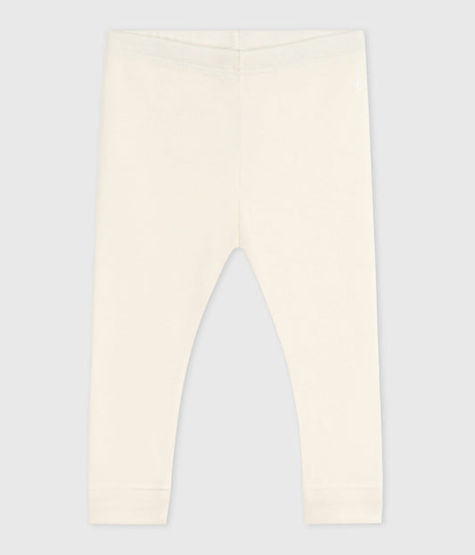 Leggings til baby i bomuld - creme