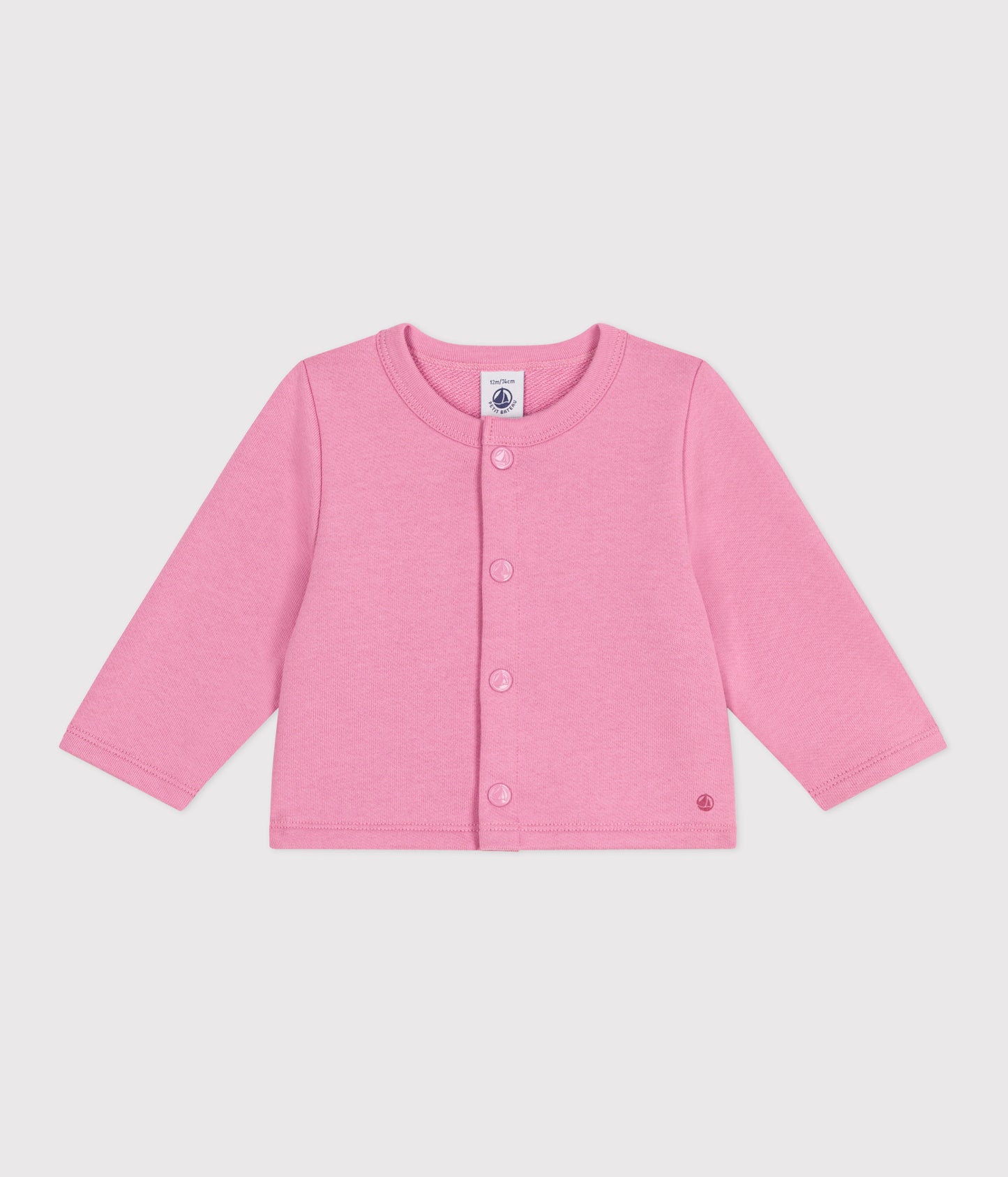 Pink bomuldscardigan til baby