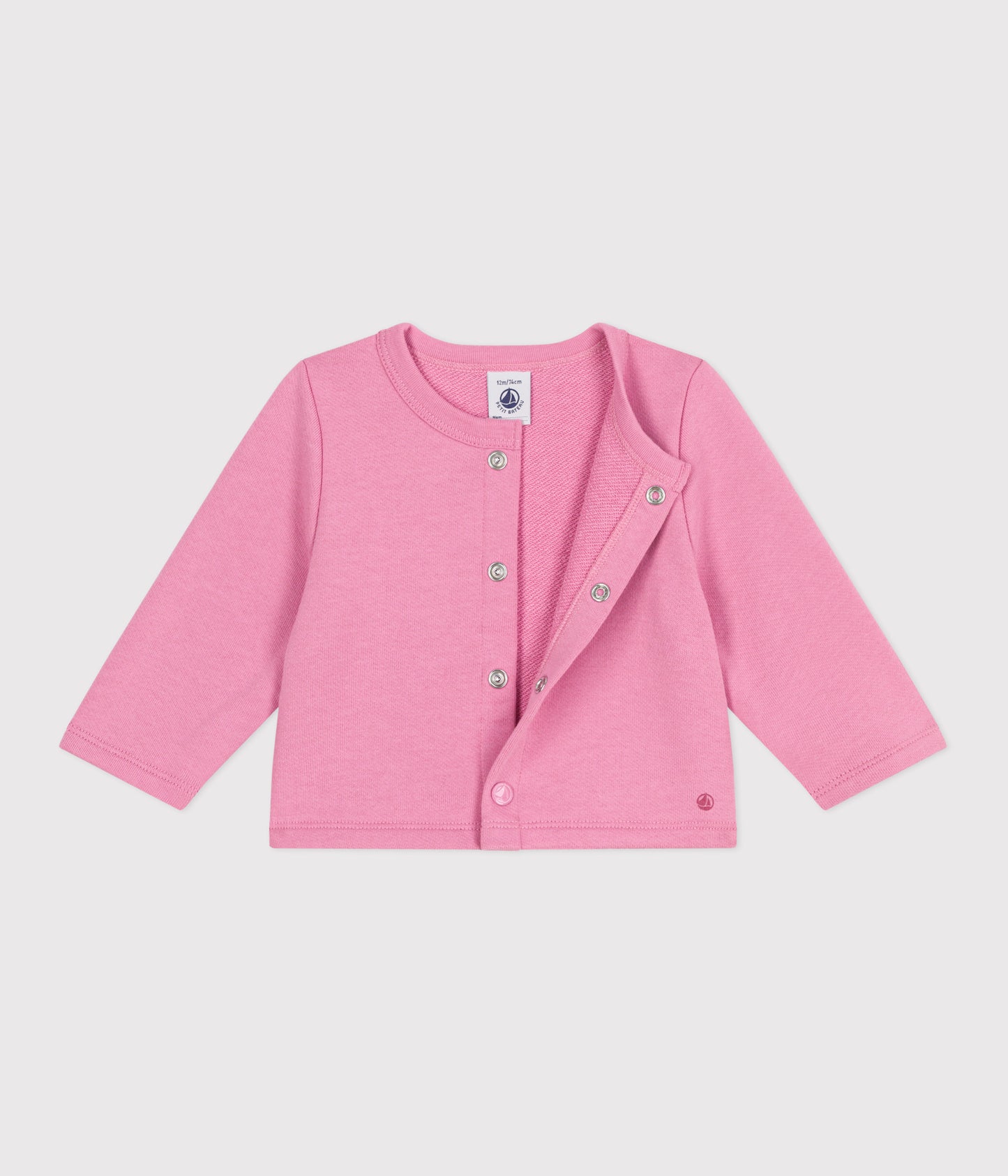 Pink bomuldscardigan til baby