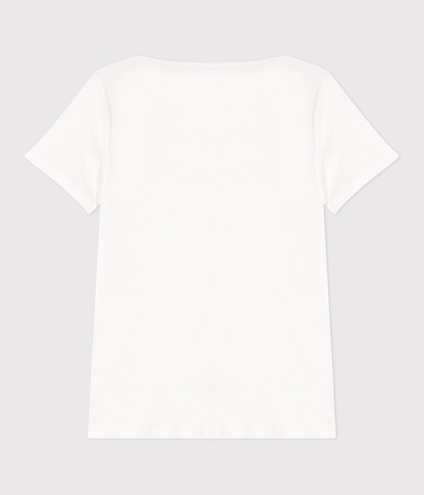 T-shirt med bådudskæring til kvinder - Hvid