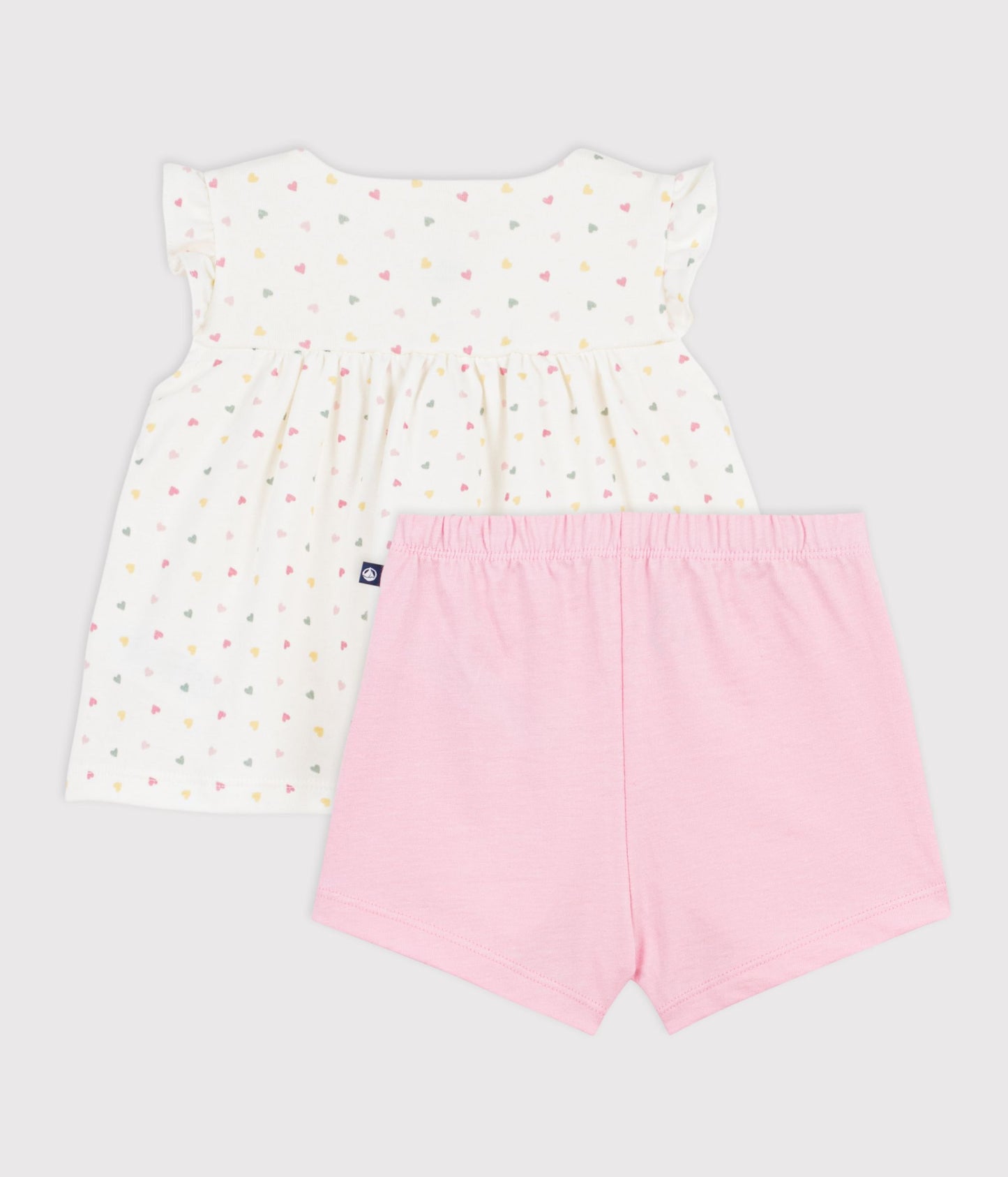 2-delt sæt til baby med shorts og top - Lyserød/multi