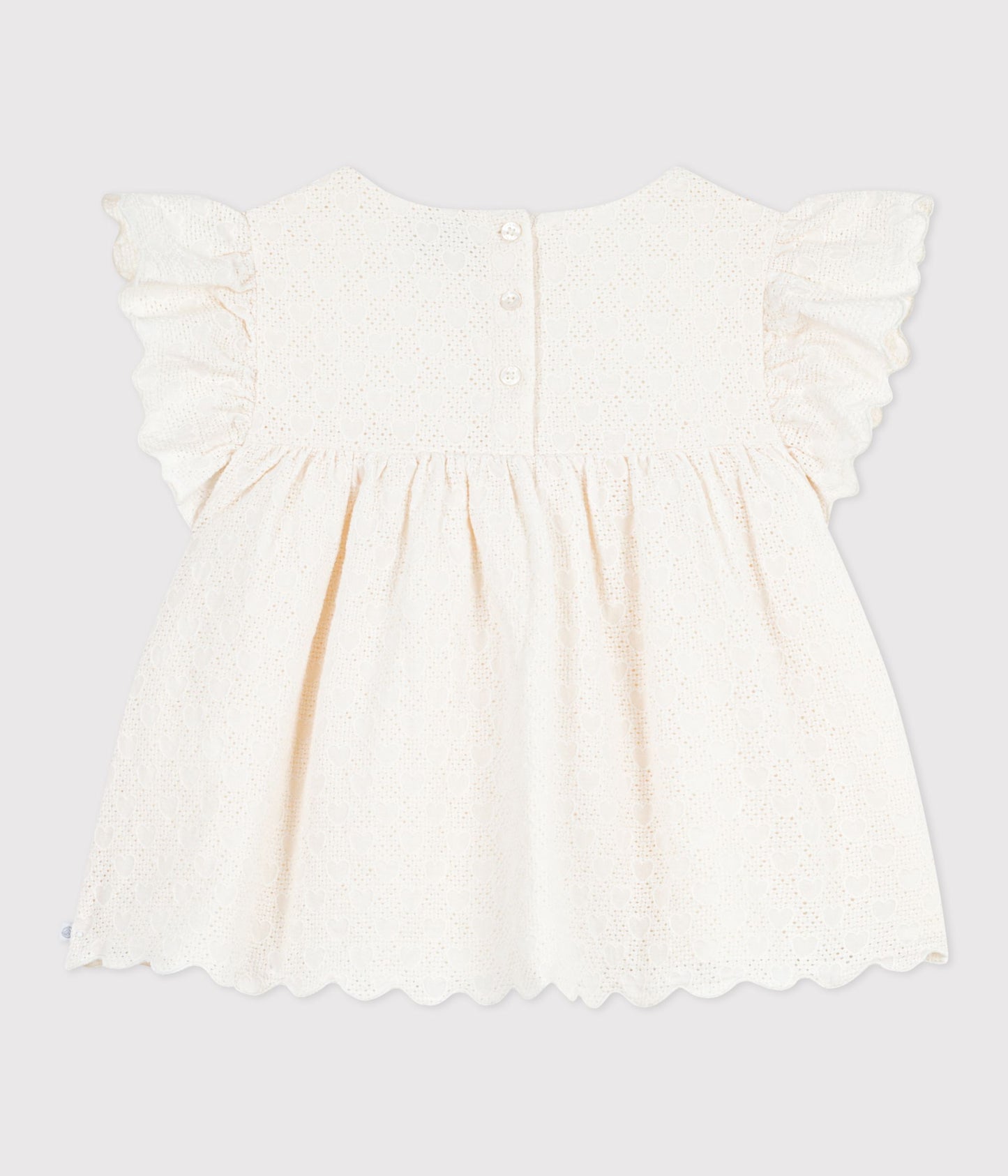 Bomuldsbluse til piger - Milk