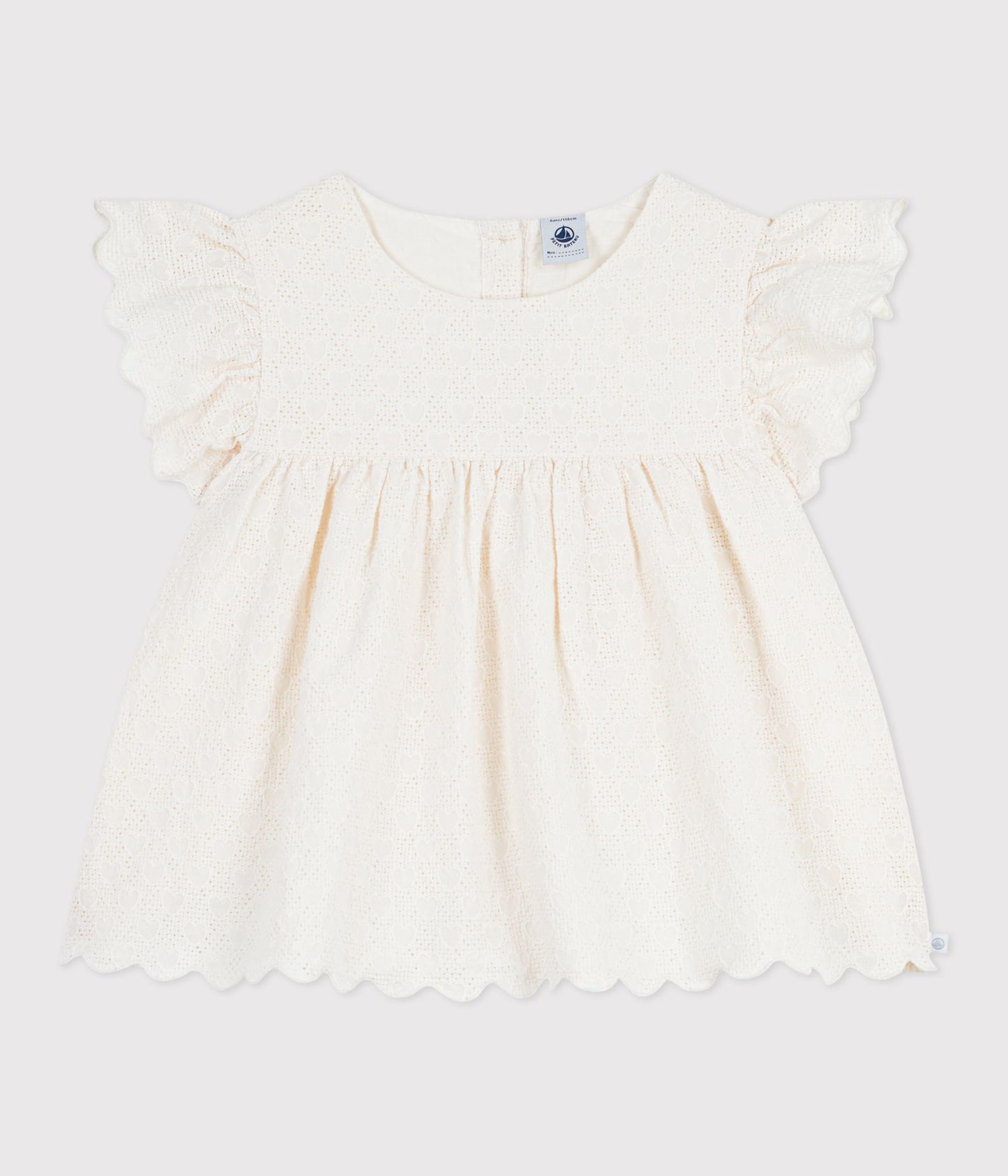 Bomuldsbluse til piger - Milk