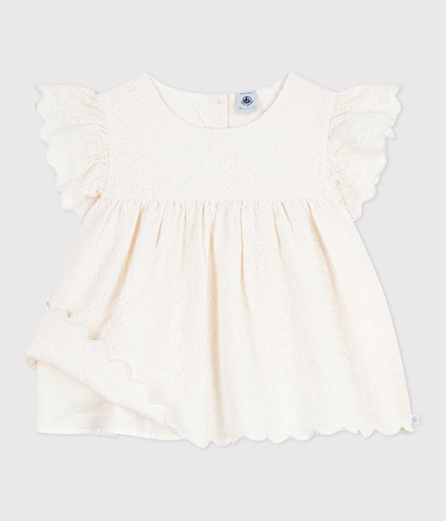 Bomuldsbluse til piger - Milk