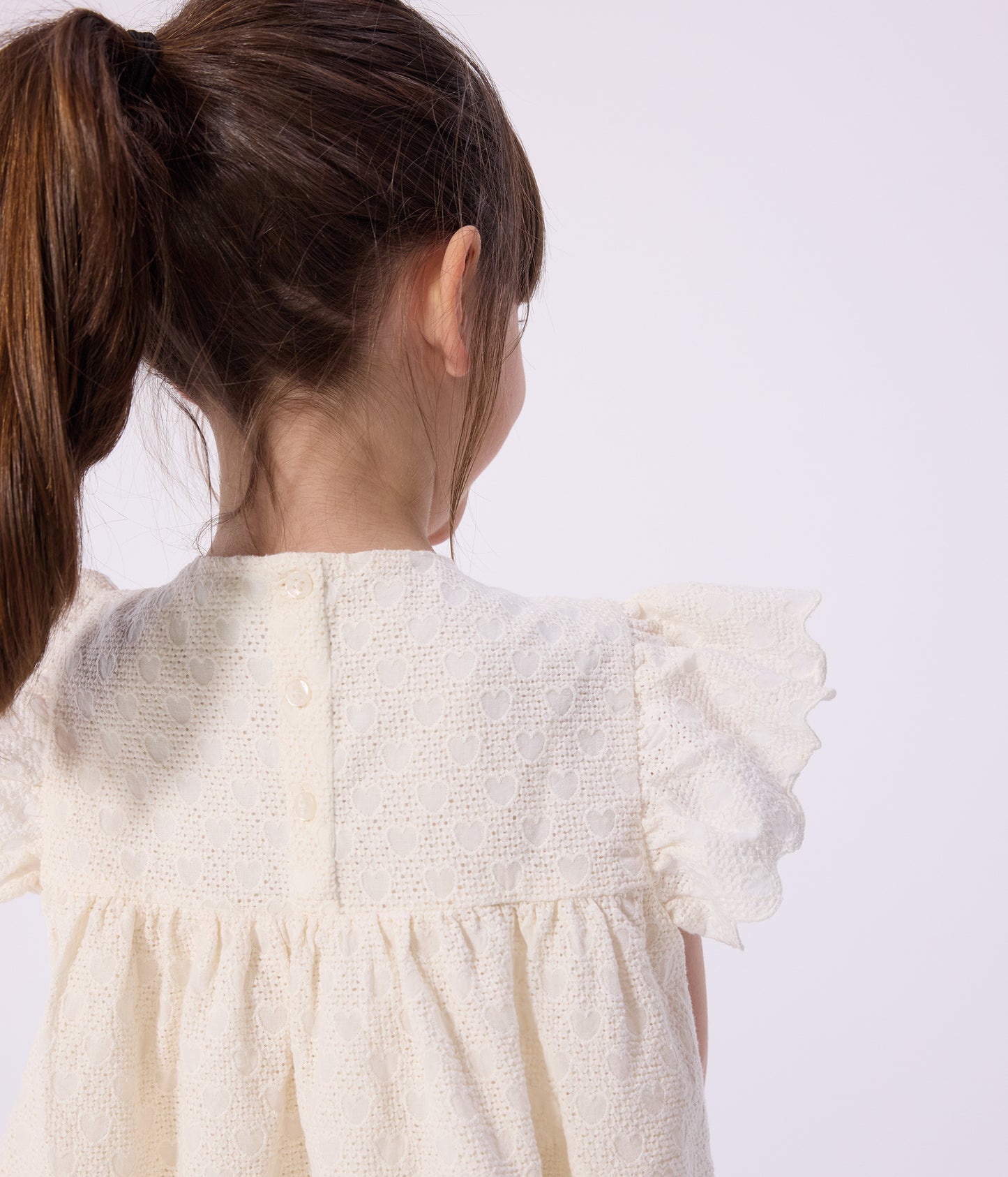 Bomuldsbluse til piger - Milk