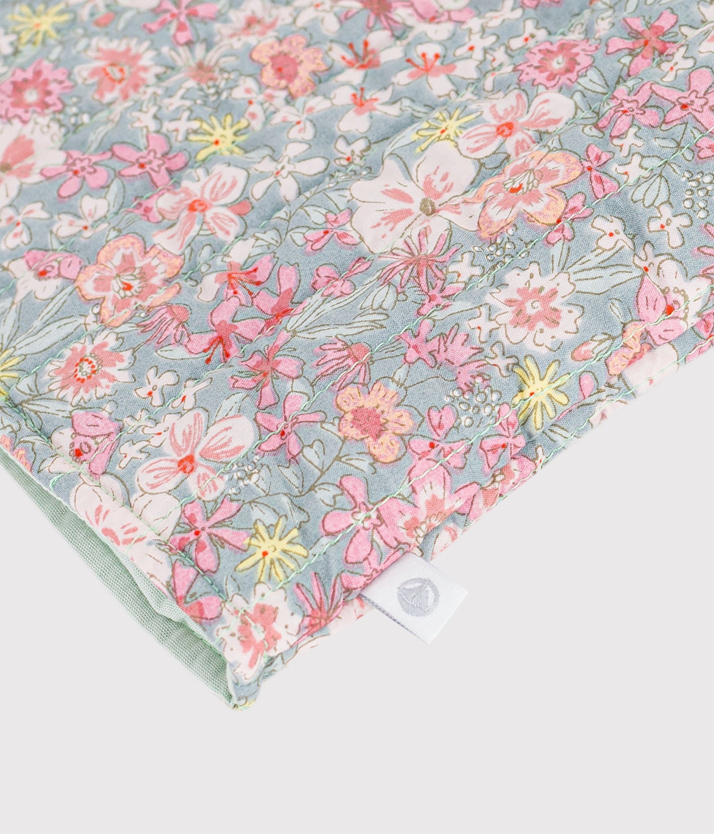 Bomuldsvest til baby med blomsterprint