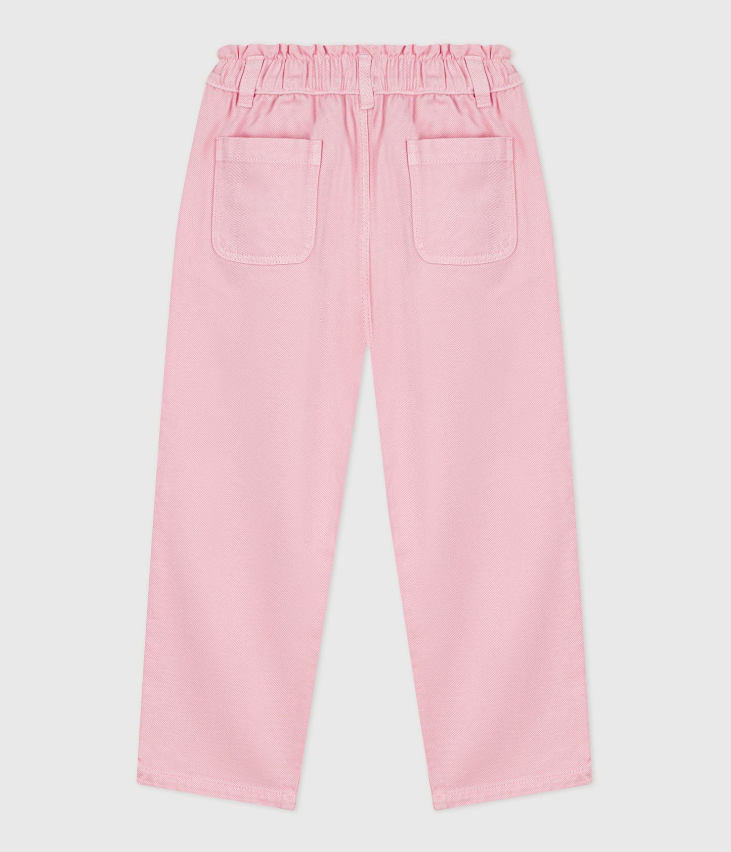 Denim bomuldsbukser med elastik - Lyserød/Marquise