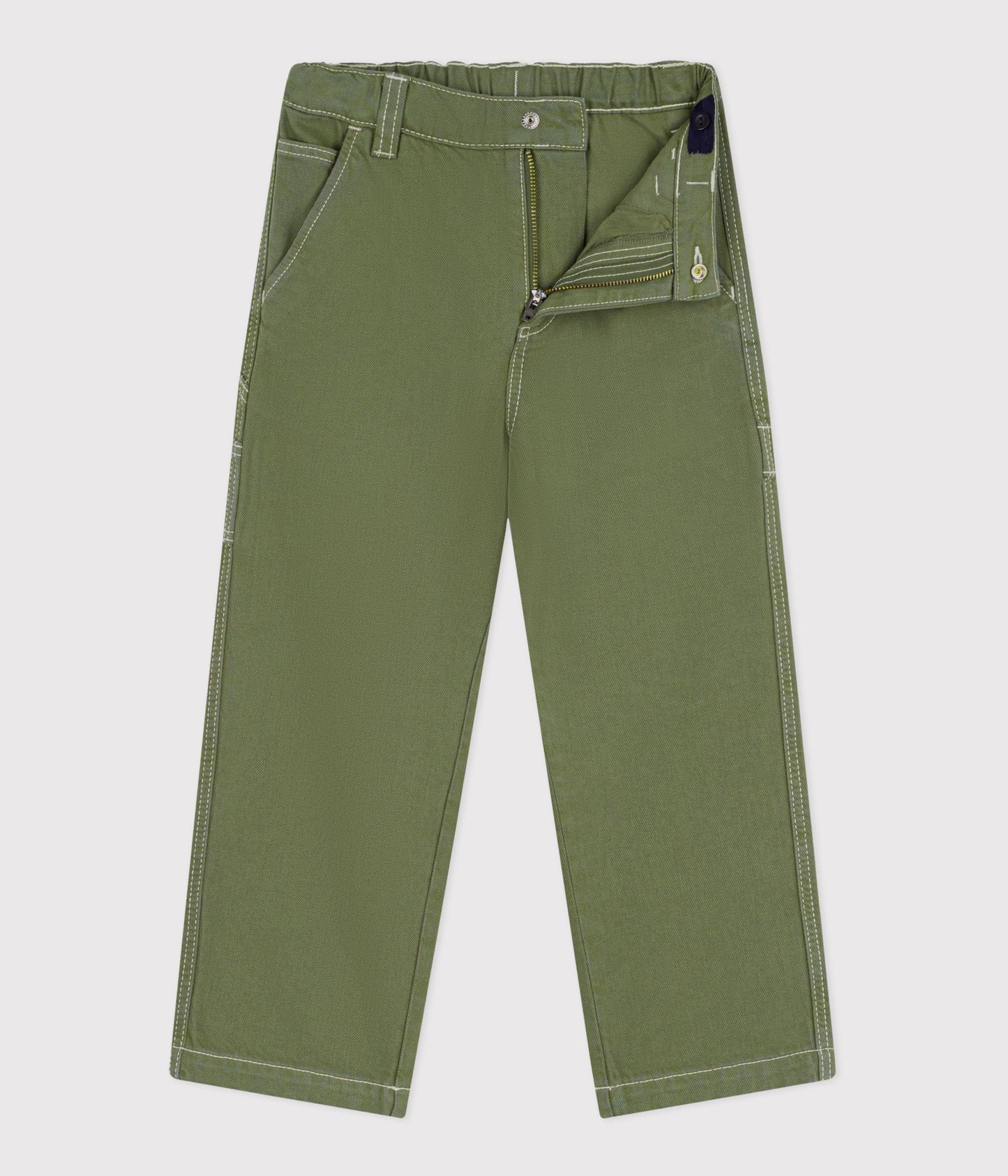 Cargo denimbukser til børn - Olivengrøn