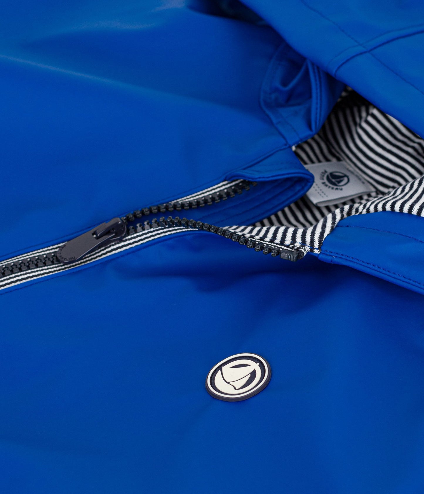 Regnjakke til børn - Blå/Perse