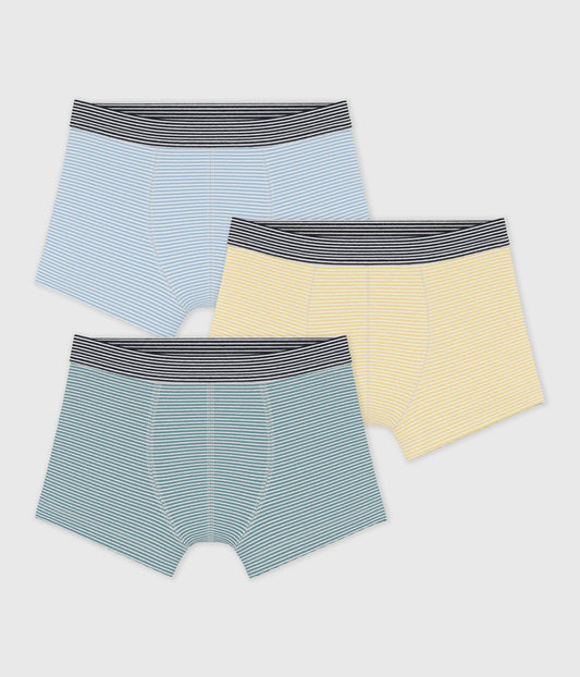 3-pak boxershorts - Multifarvet strib