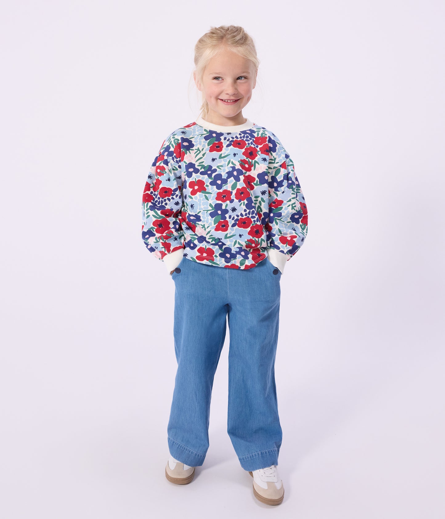 Brede denimbukser - Denim Clair