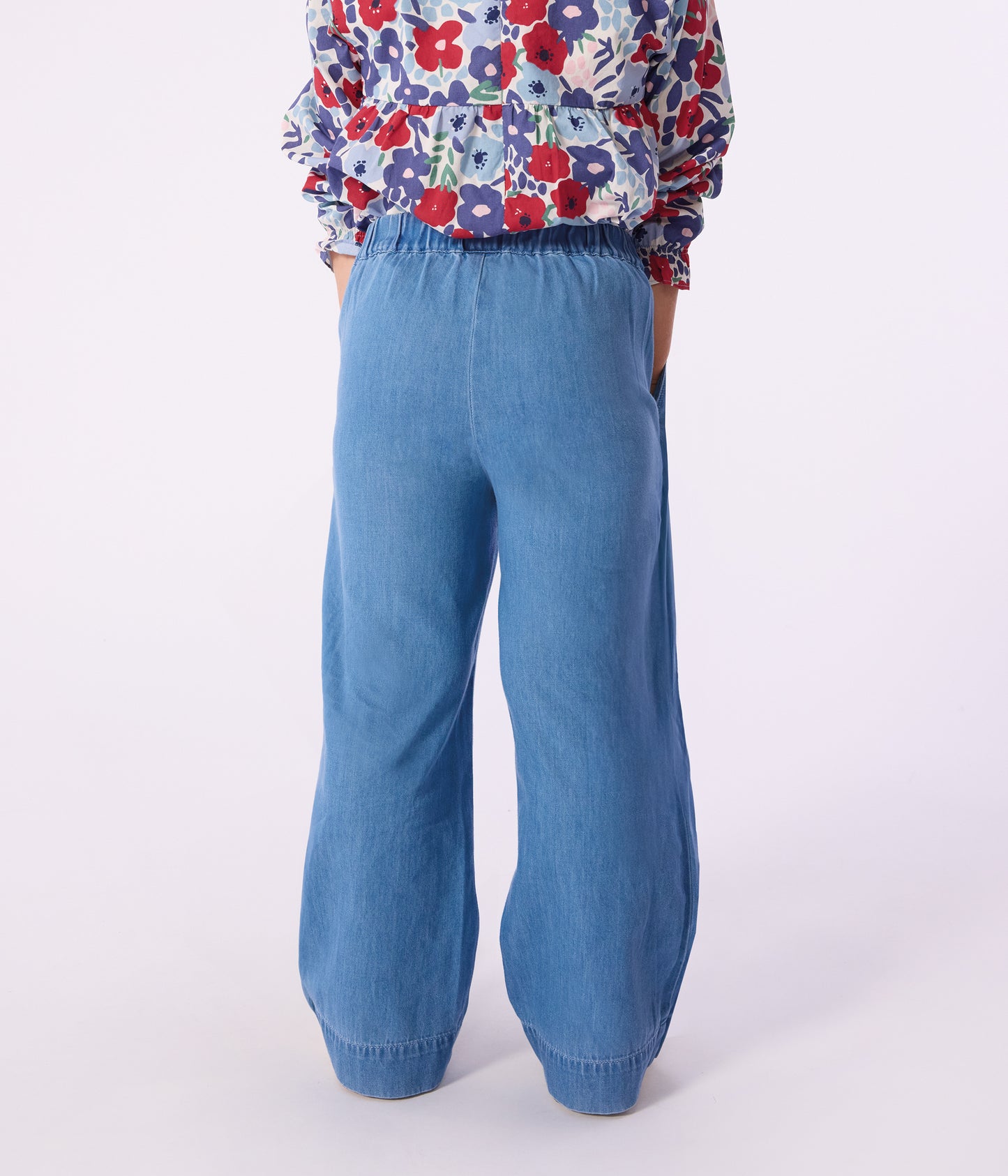 Brede denimbukser - Denim Clair