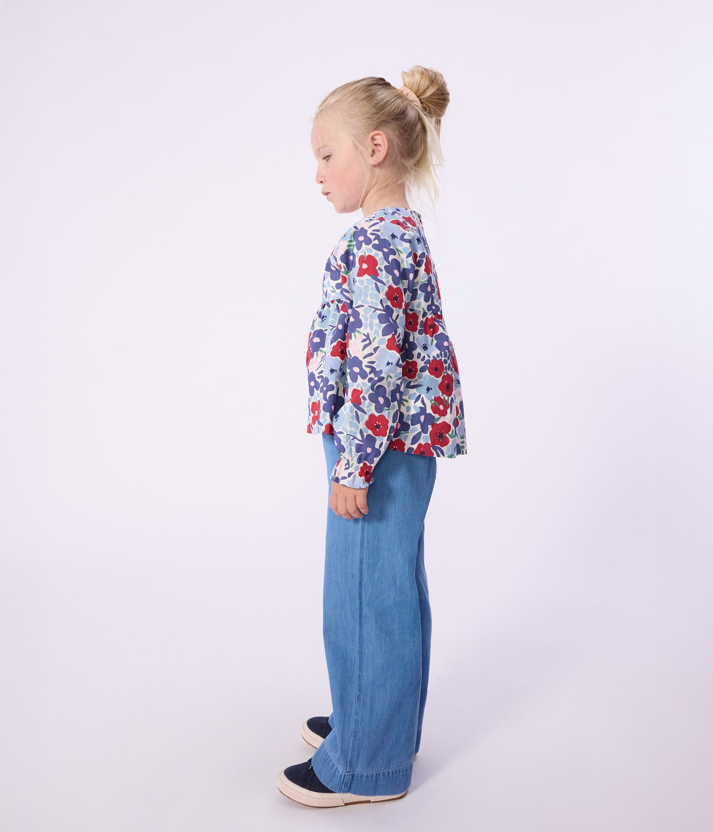 Brede denimbukser - Denim Clair