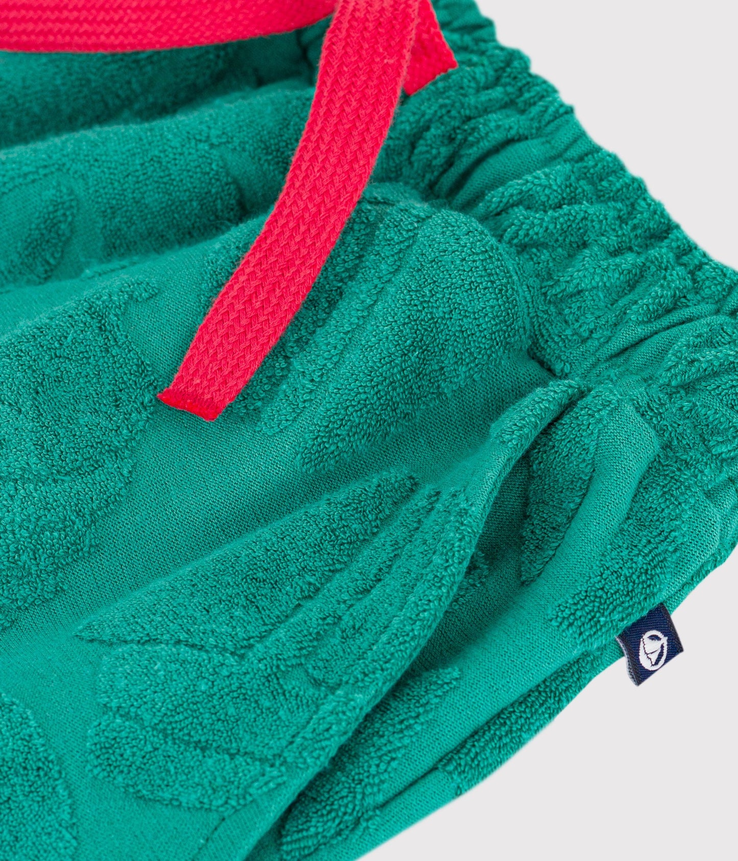 Shorts i bomuldsfrotté til drenge - Greeny grøn