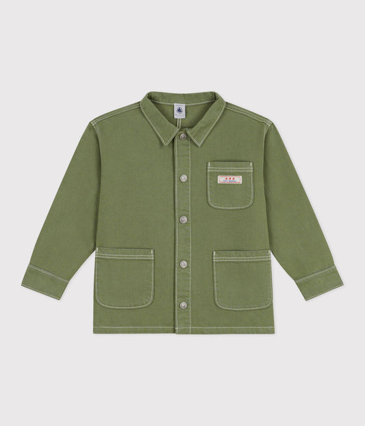 Cargo denimjakke til børn - Olivengrøn