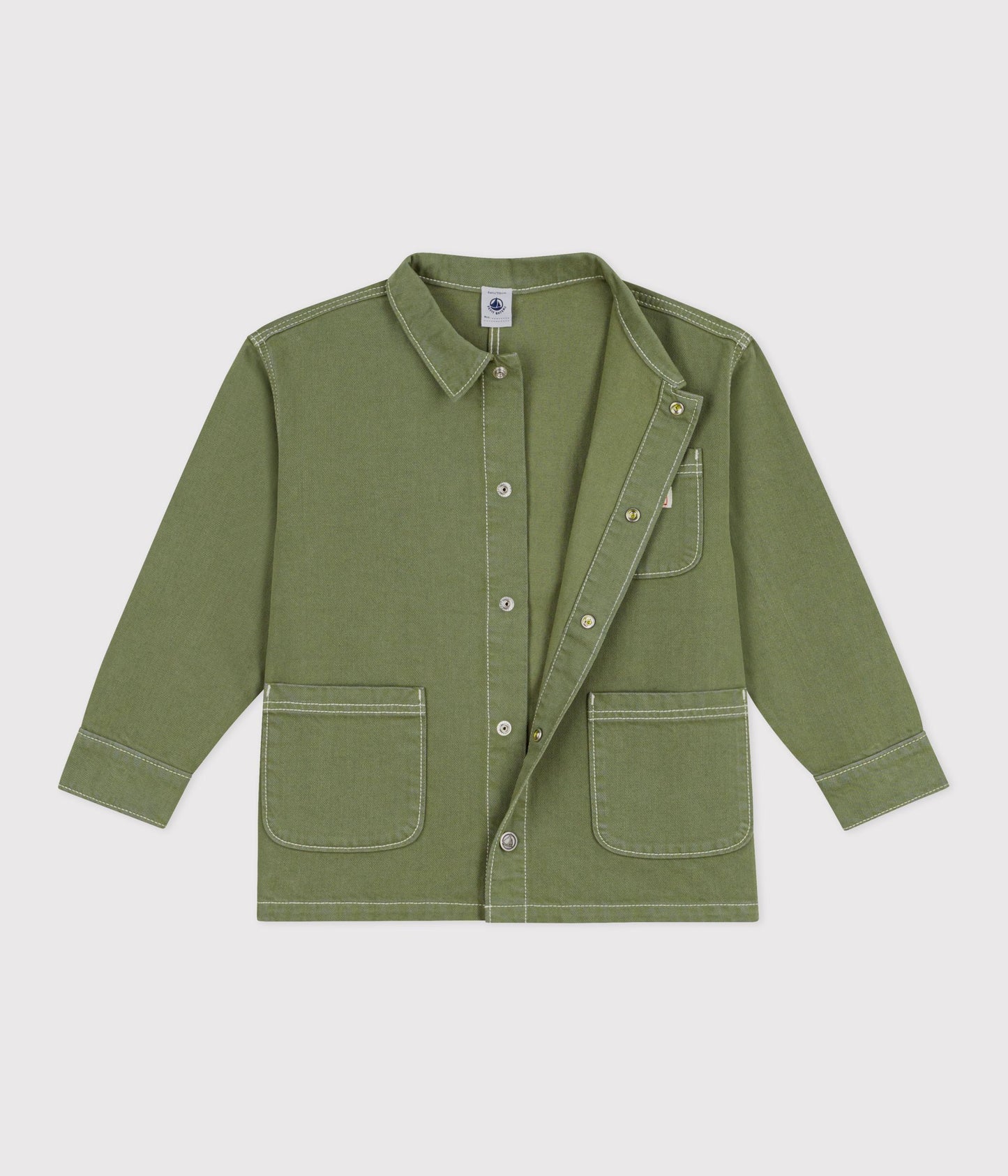 Cargo denimjakke til børn - Olivengrøn