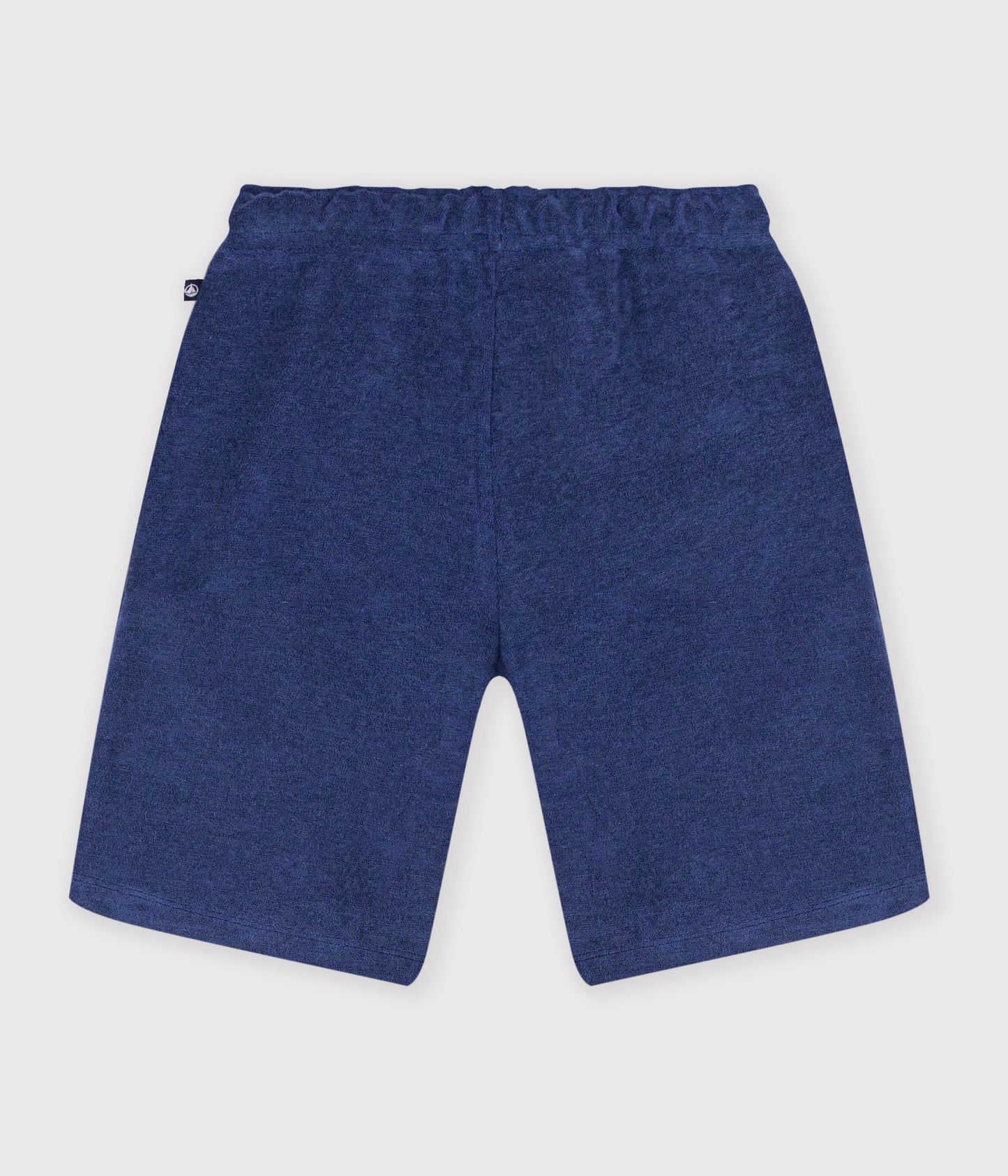 Shorts i bomuldsfrotté til drenge - blå