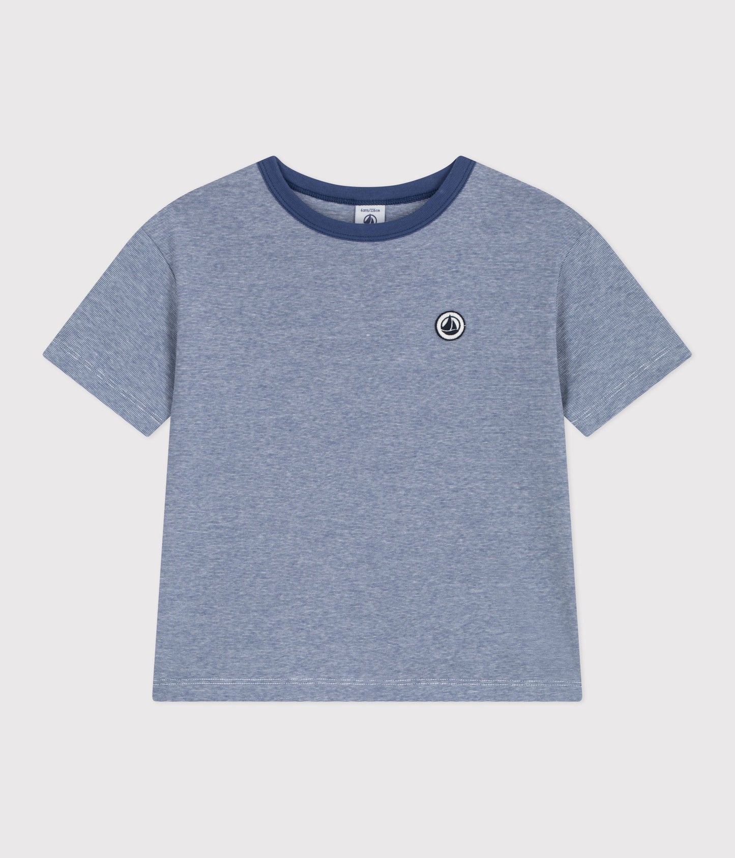 T-shirt til børn - Blånistret