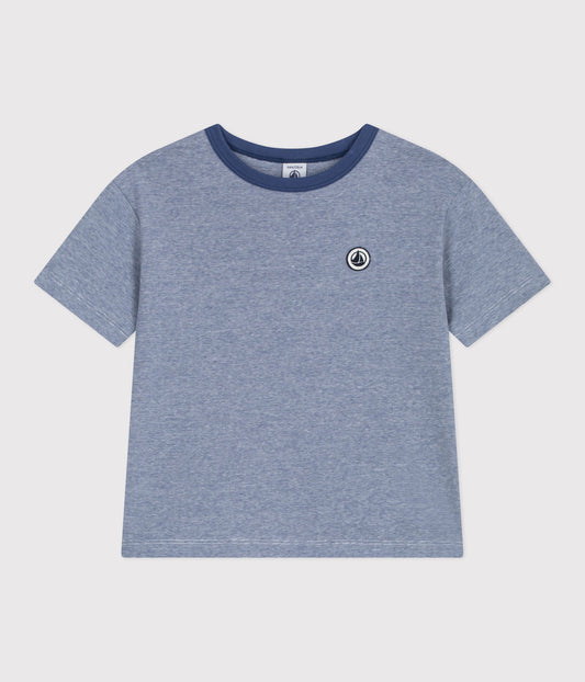 T-shirt til børn - Blånistret