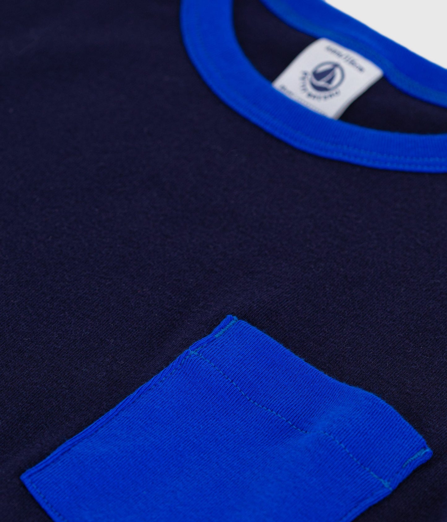 T-shirt med farvede kanter - Soir blå