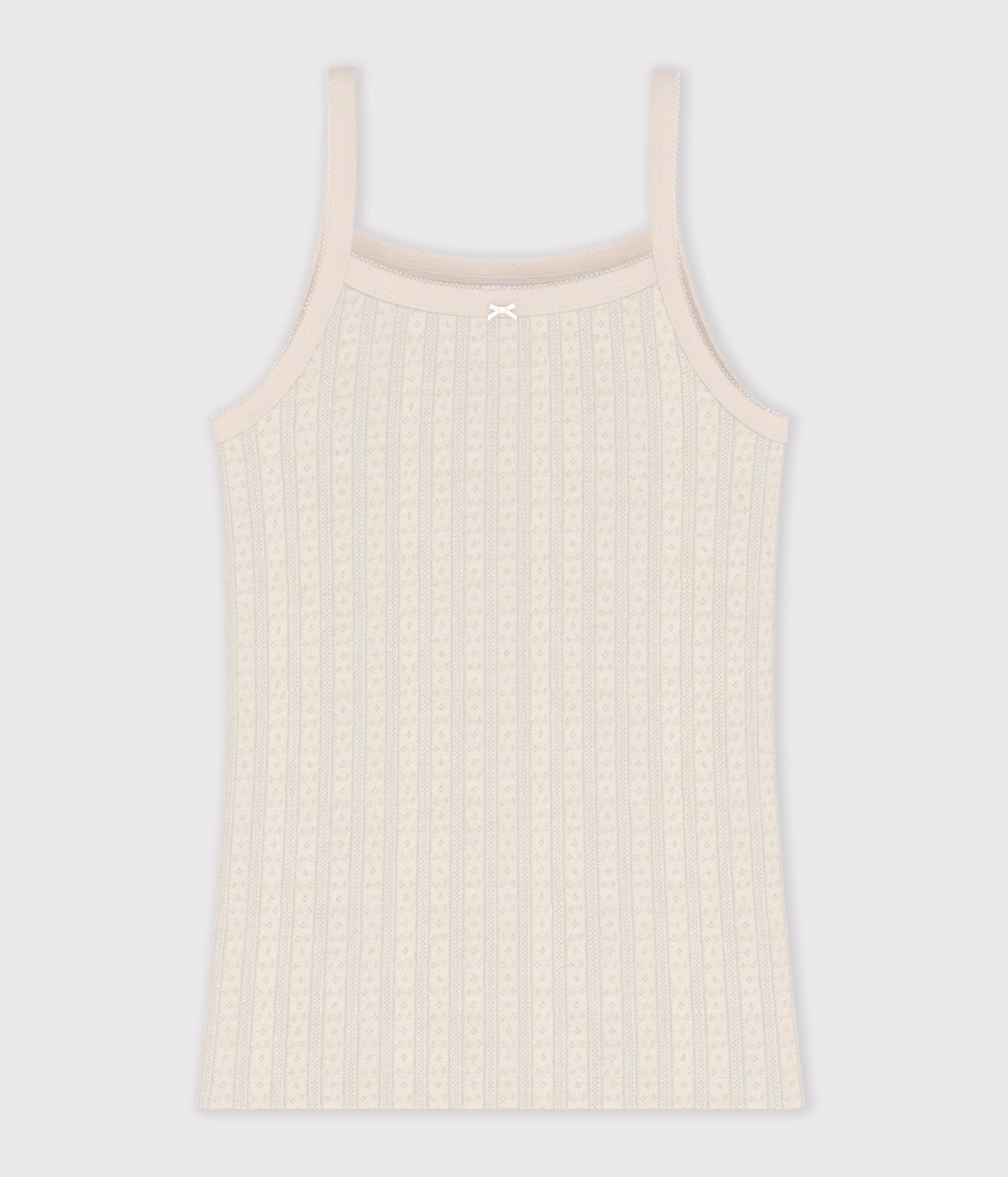 Pointelle stroptop til kvinder - Milk