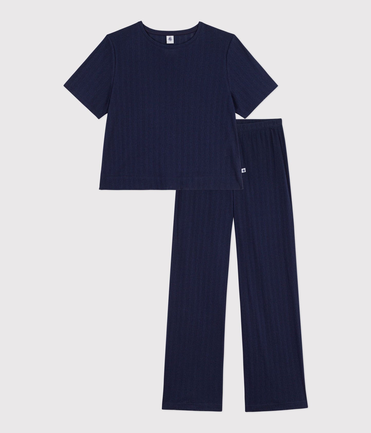 Pointelle pyjamas til kvinder - Mørkeblå